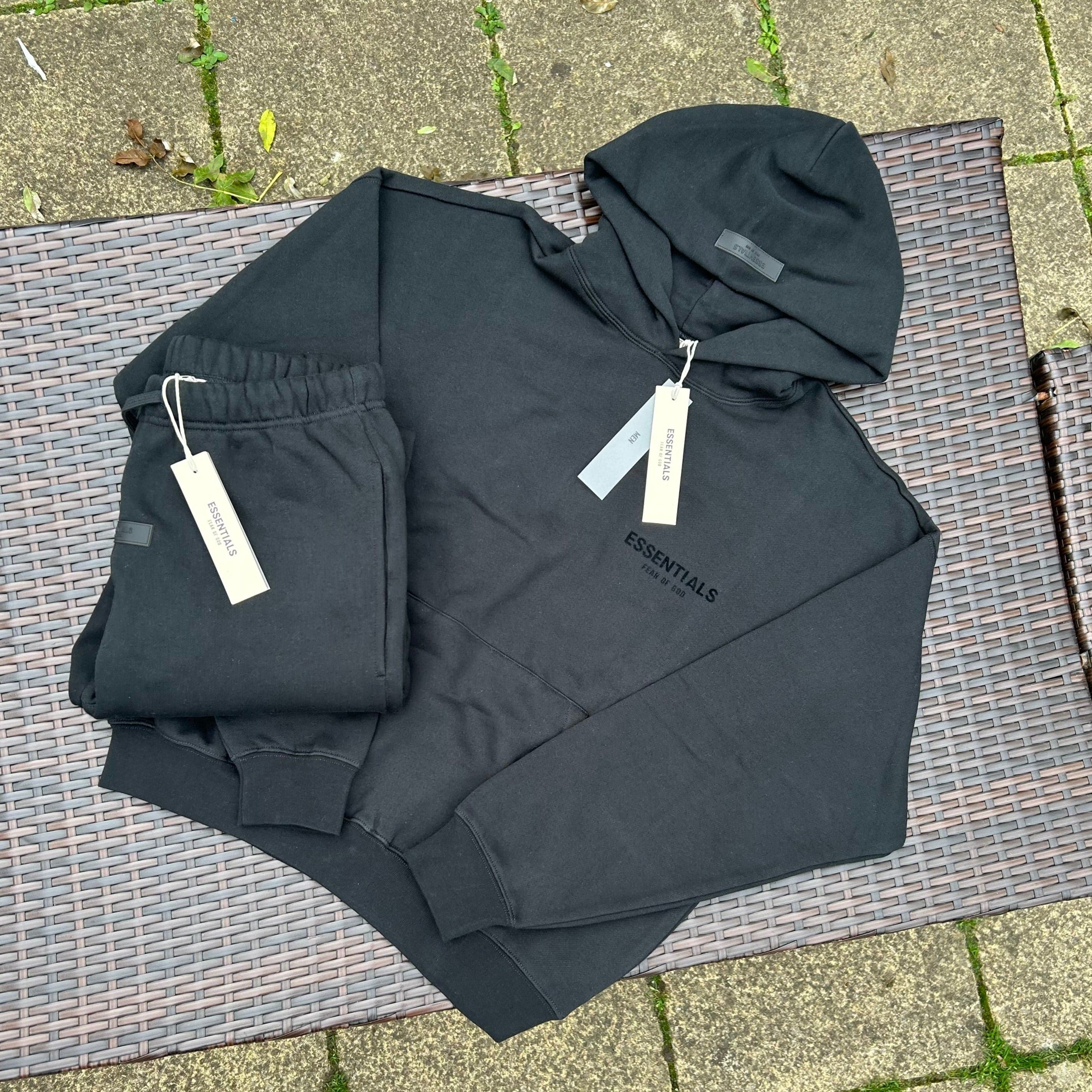 Fear Of God Essentials Black "SS22" Tracksuit