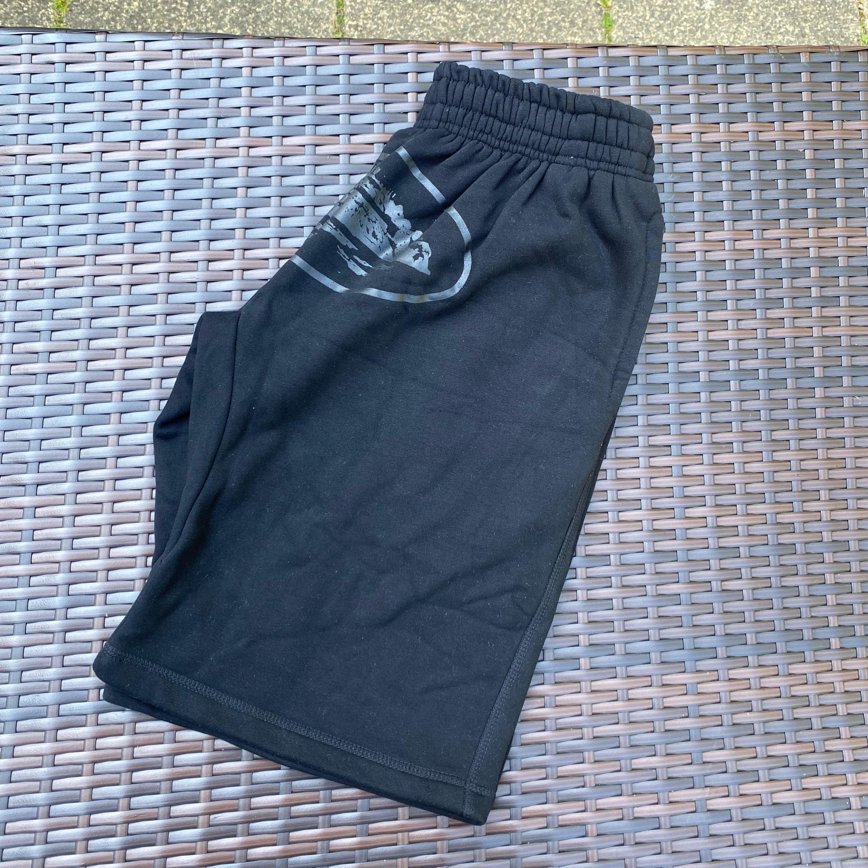 Corteiz Triple Black "Alcatraz" Shorts