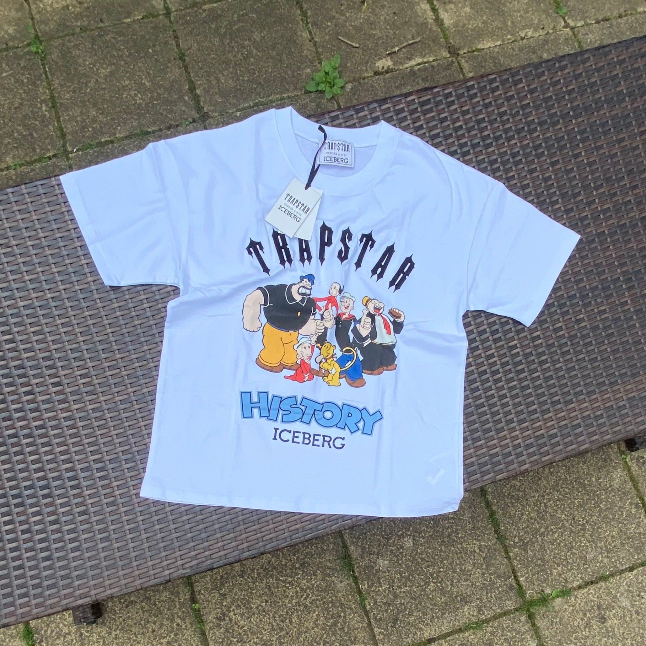 Trapstar x Iceberg White "Popeye Print" T Shirt