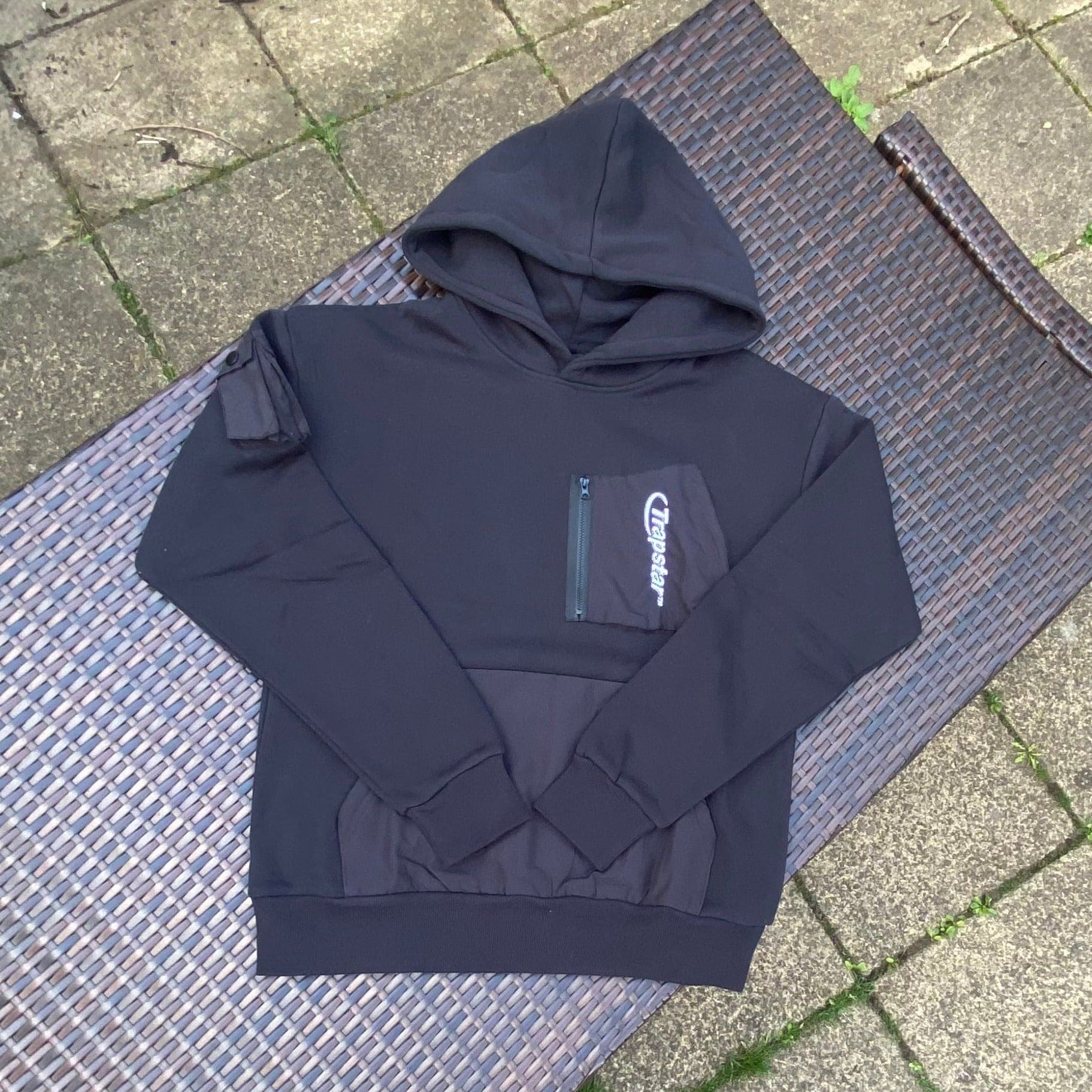 Trapstar Black "Hyperdrive" Pocket Tracksuit