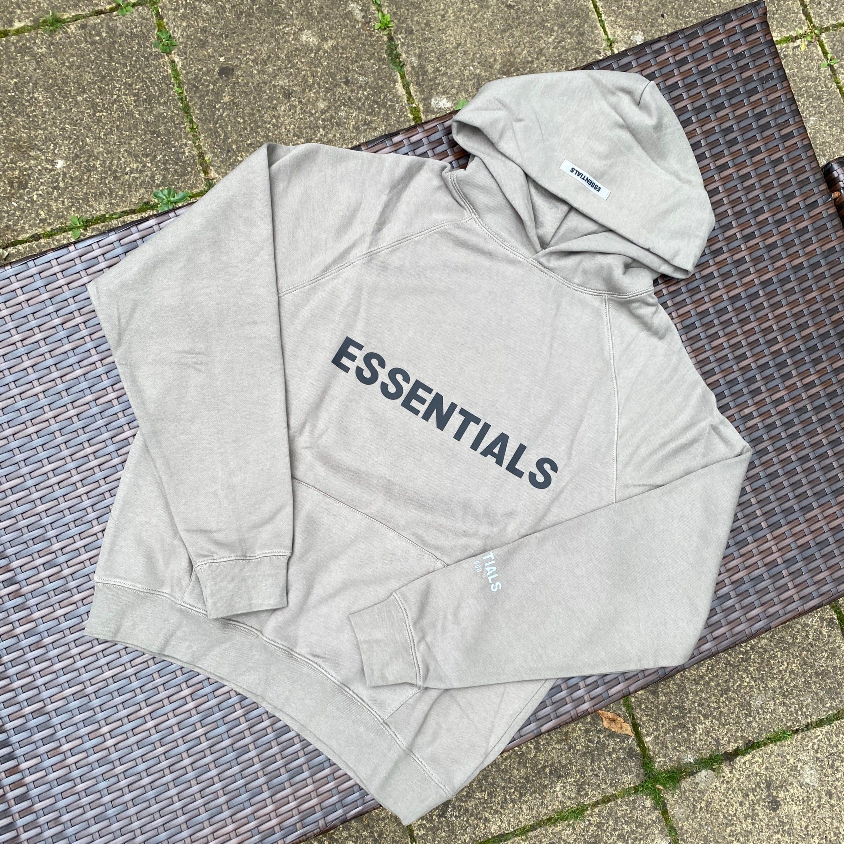 Fear Of God Essentials Charcoal Grey "SS20" Pullover Hoodie