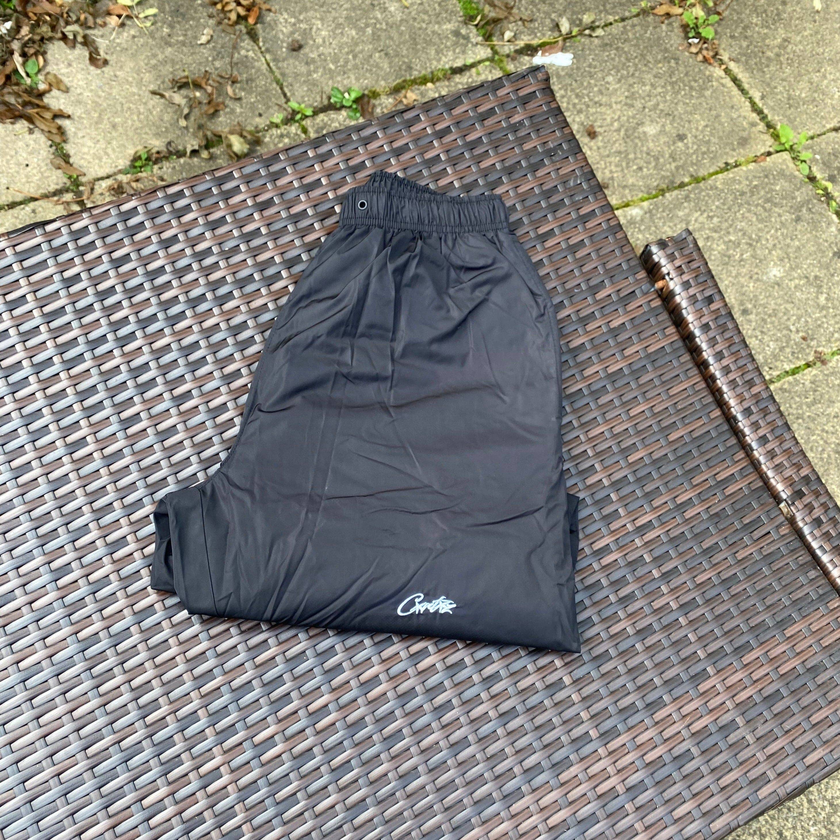 Corteiz Black "Megashuku" Joggers Twentytwo Supplies