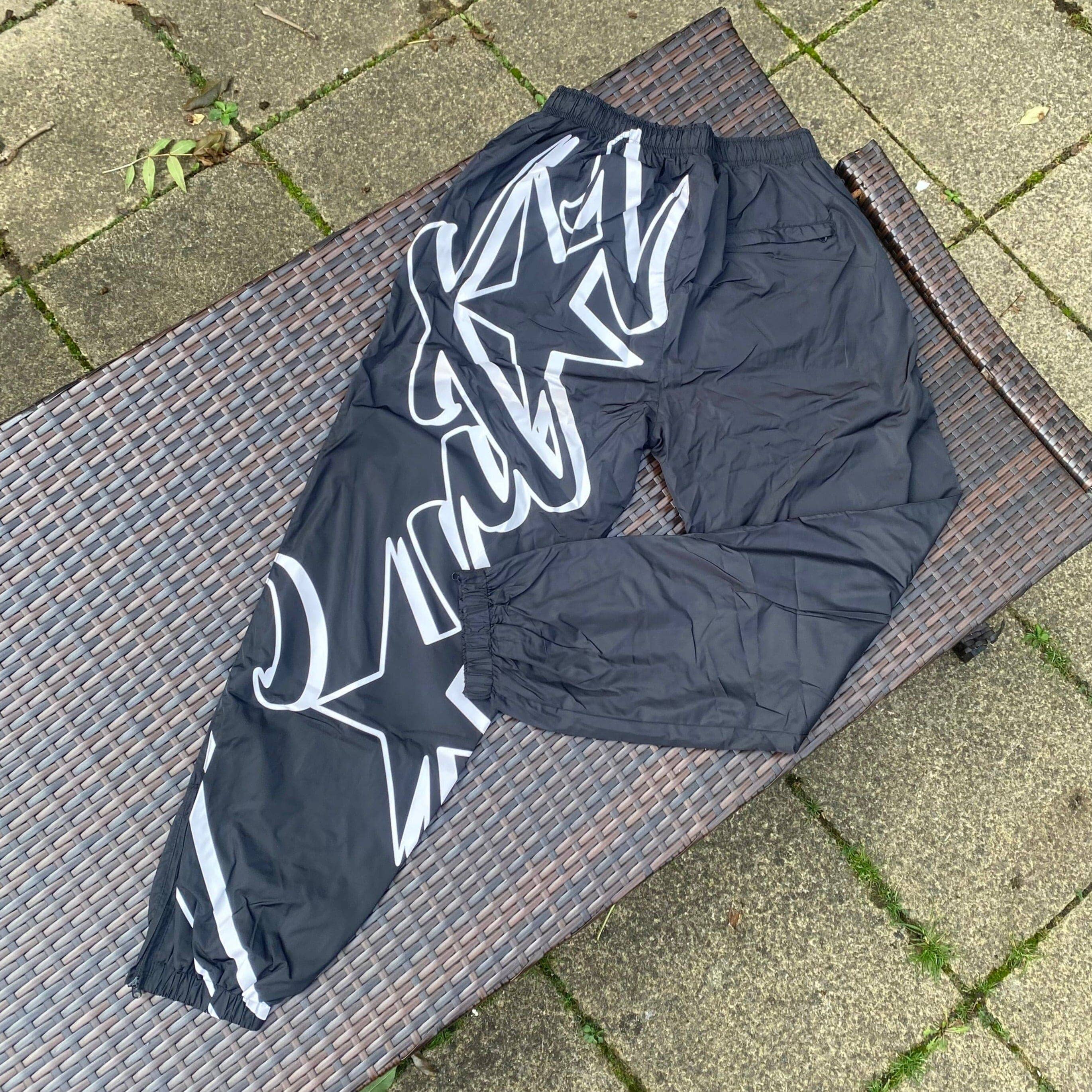 Corteiz Black "Megashuku" Joggers Twentytwo Supplies