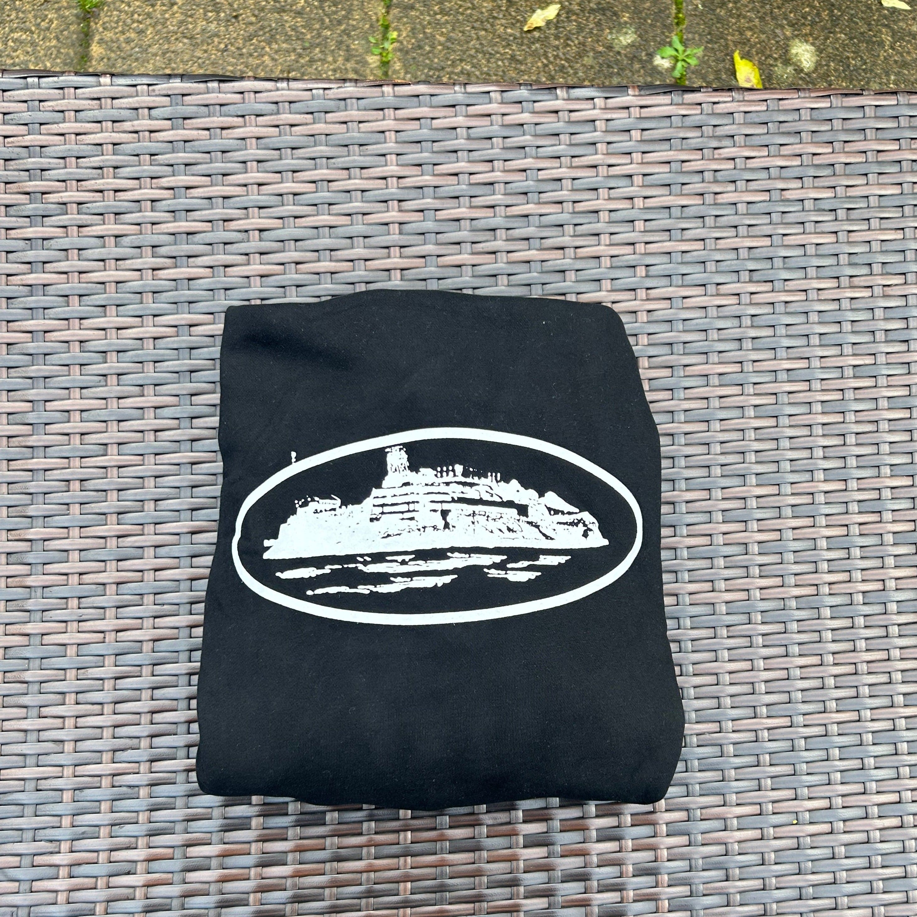 Corteiz Black/White "Alcatraz" Hoodie