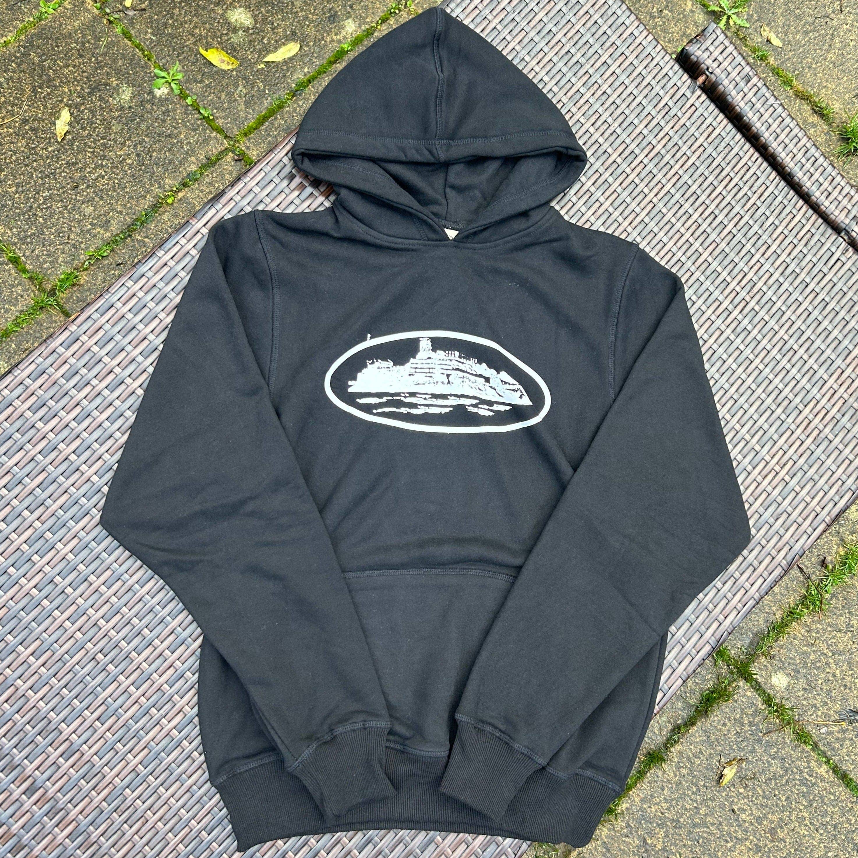 Corteiz Black/White "Alcatraz" Hoodie Twentytwo Supplies