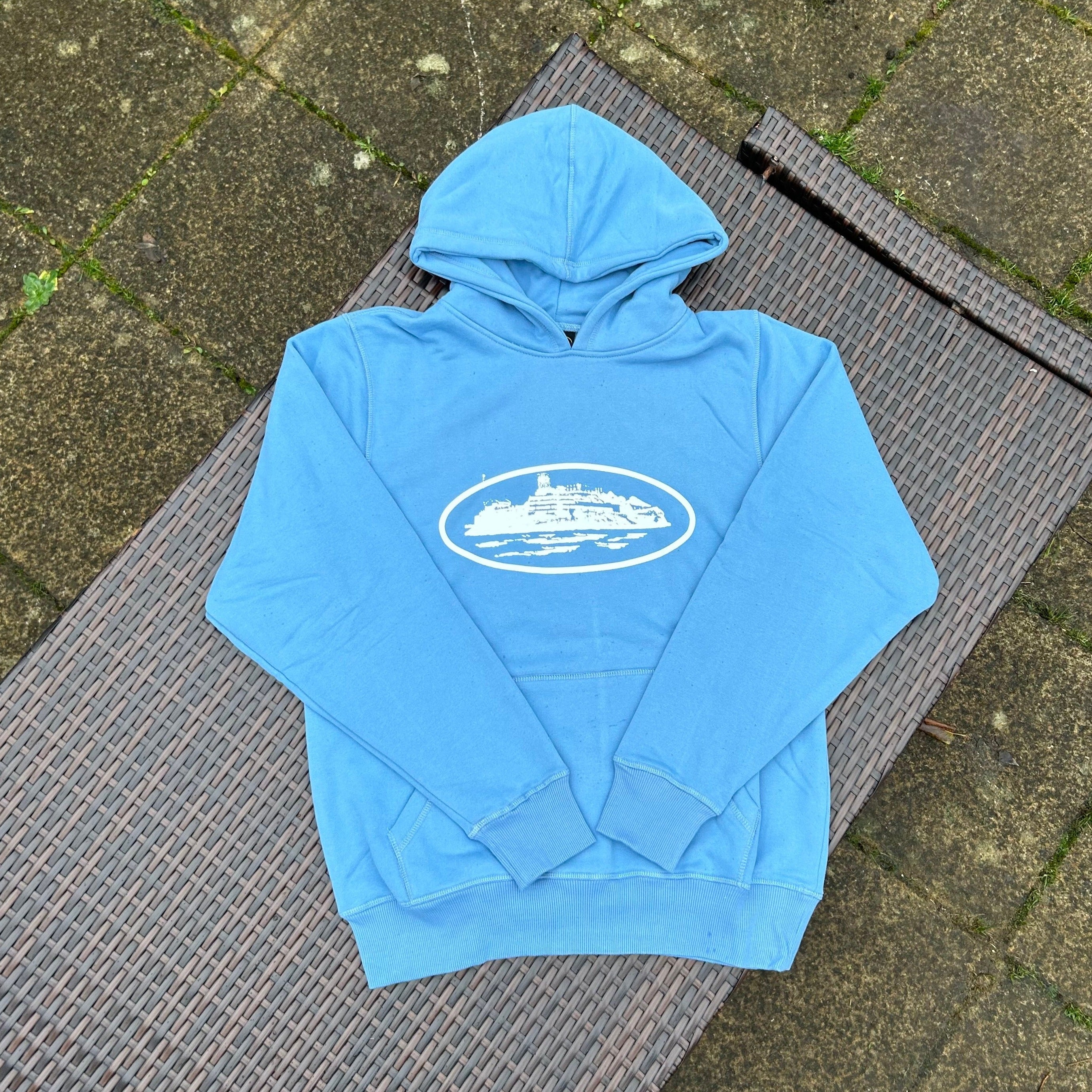Corteiz Baby Blue/White "Alcatraz" Tracksuit