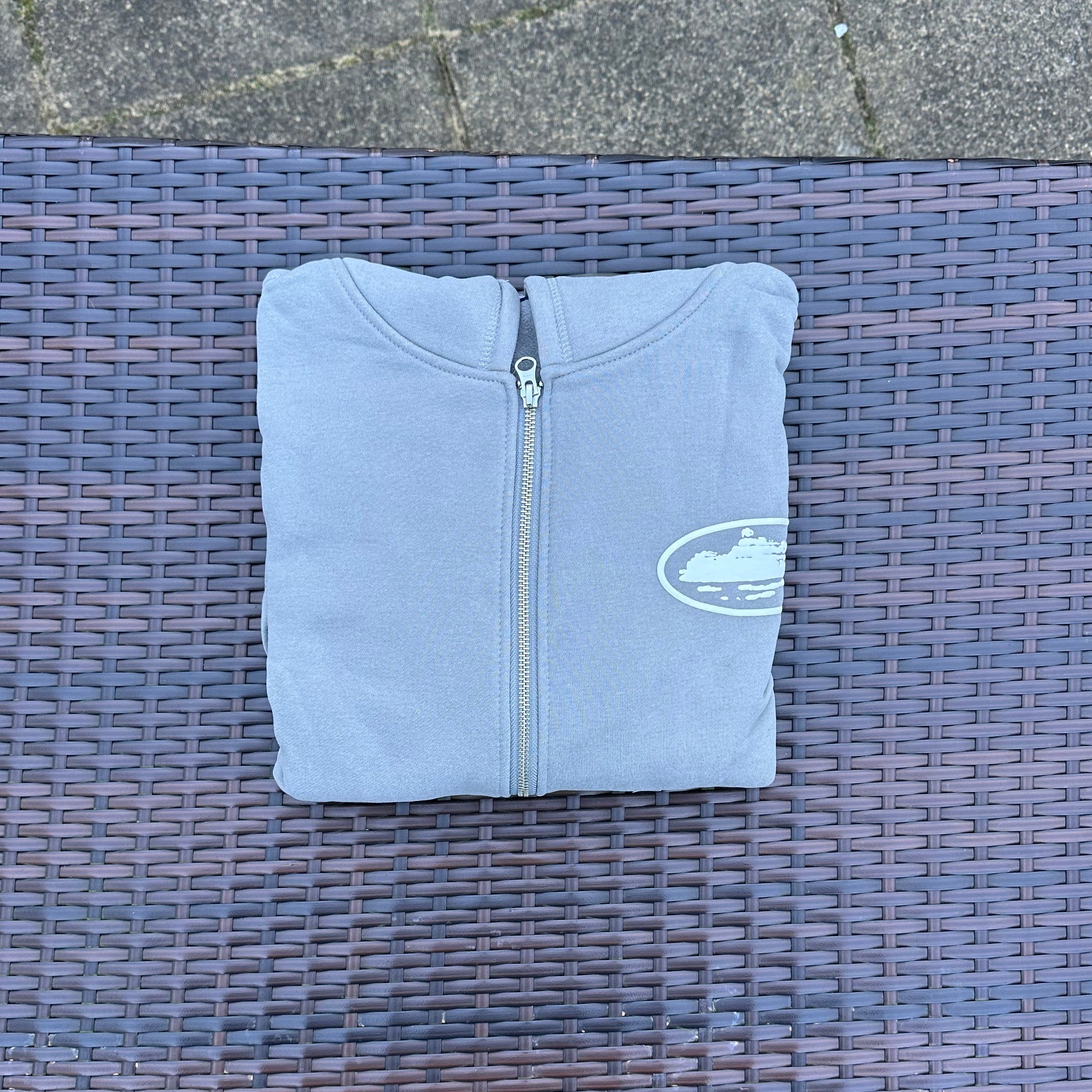 Corteiz RTW Grey Island Puff Print Tracksuit