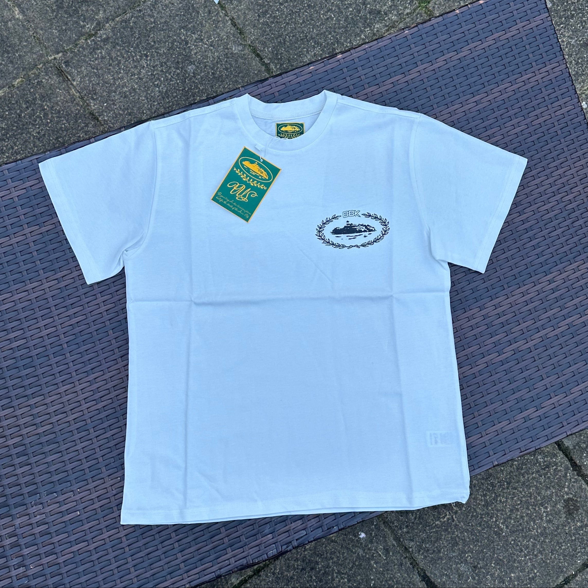 Corteiz RTW x BBK Royale Heavyweight White T-Shirt