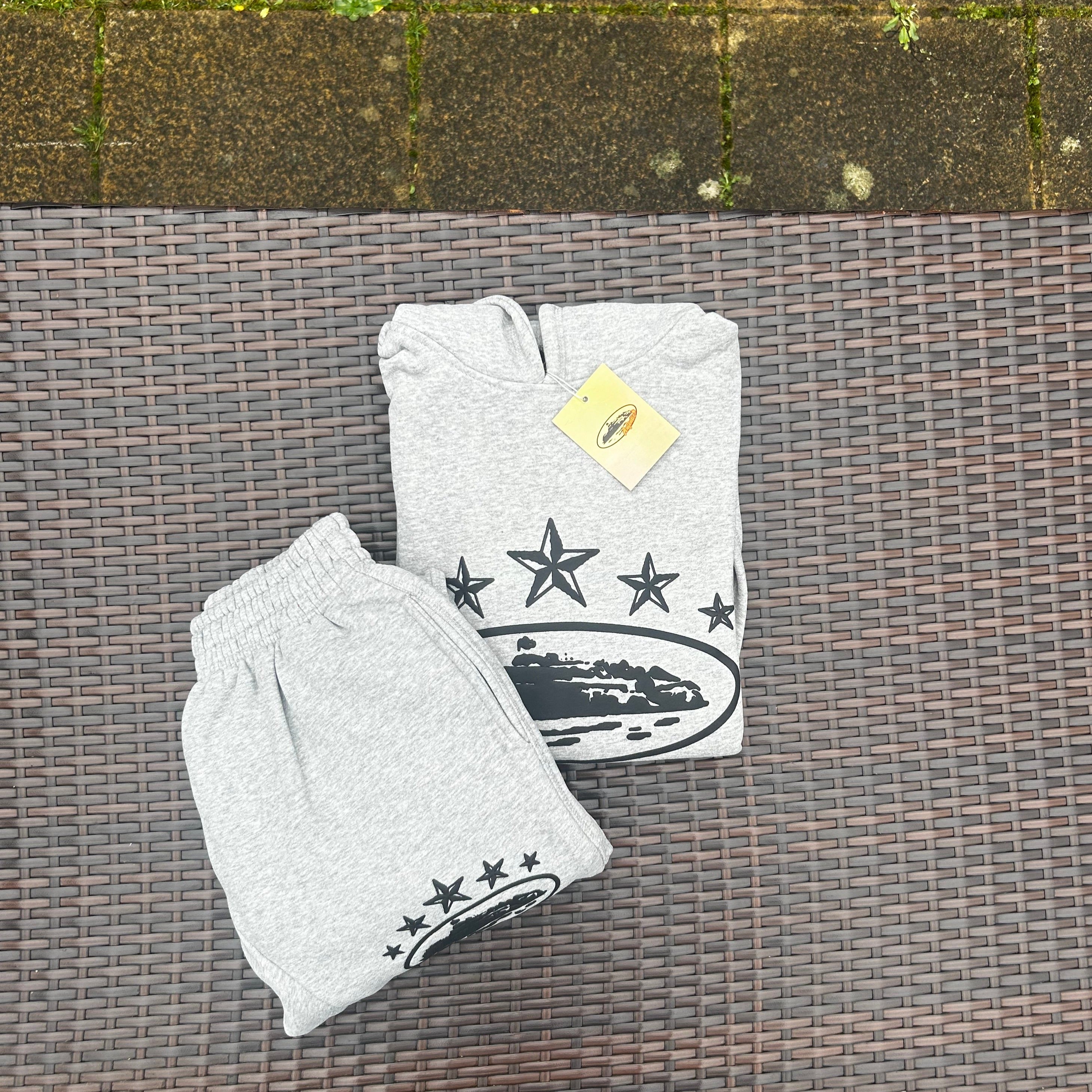 Corteiz Grey/Black 5 Starz Tracksuit