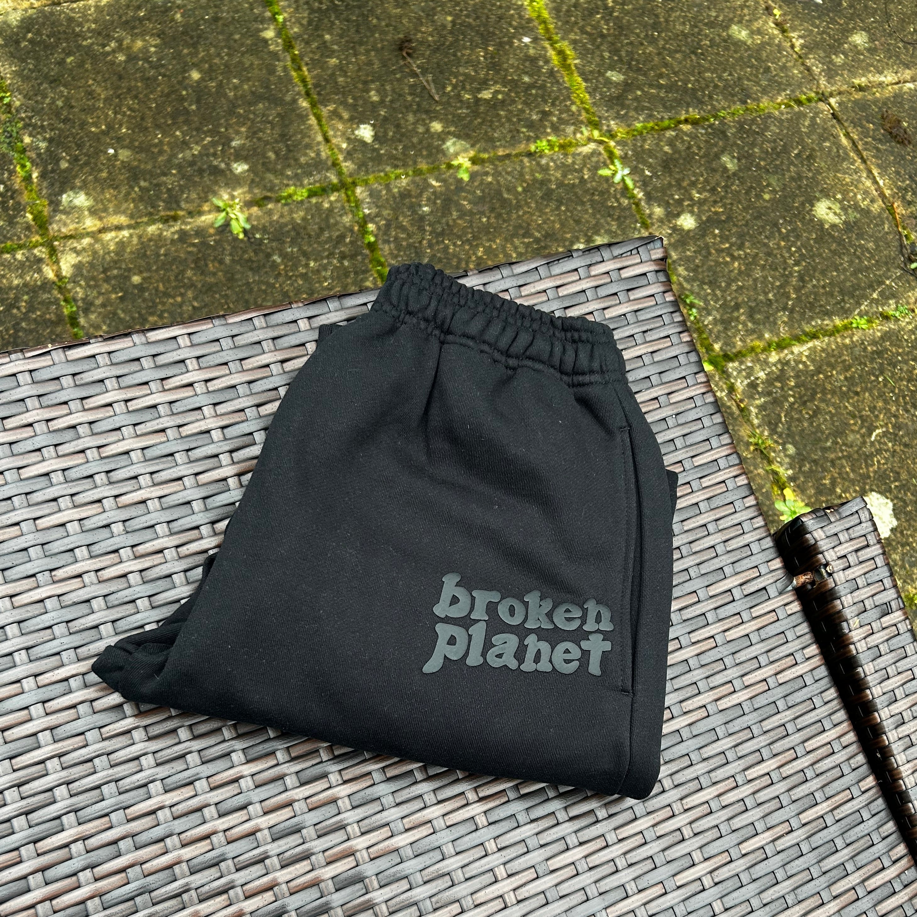 Broken Planet Triple Black Joggers