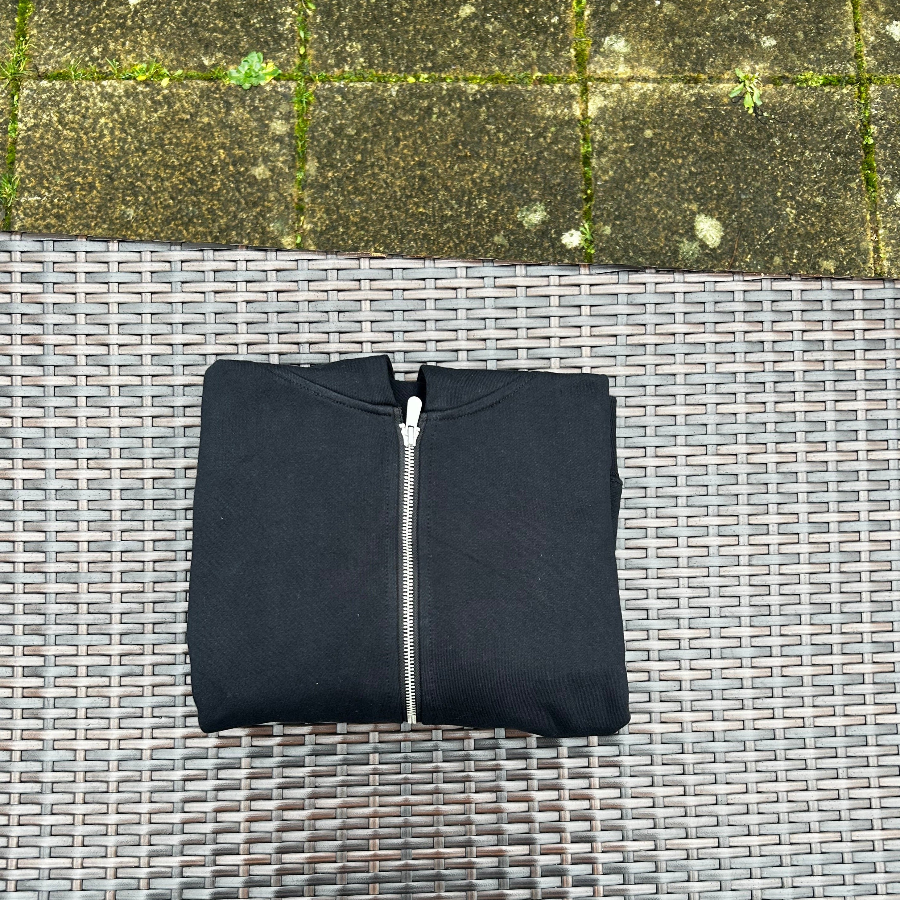 Broken Planet Triple Black Zip-Up Hoodie