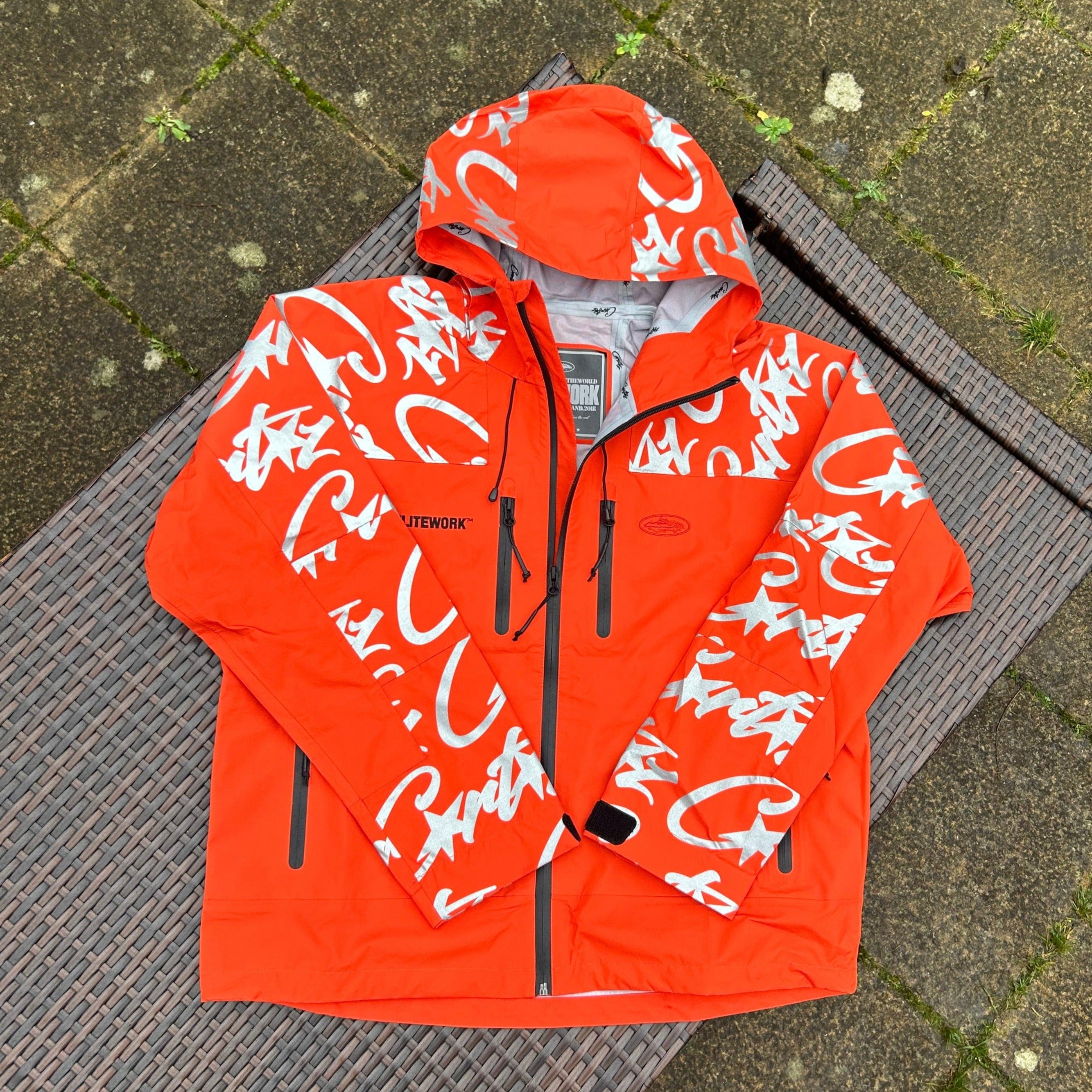 Corteiz Orange Elitework Shell Jacket