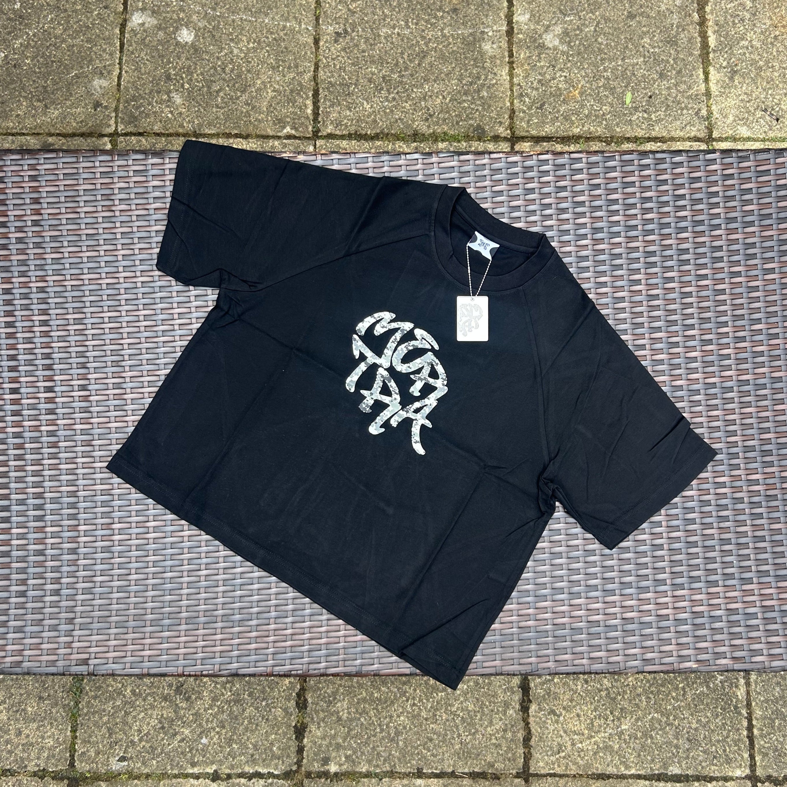Mertra Black/Camo Glitch T Shirt