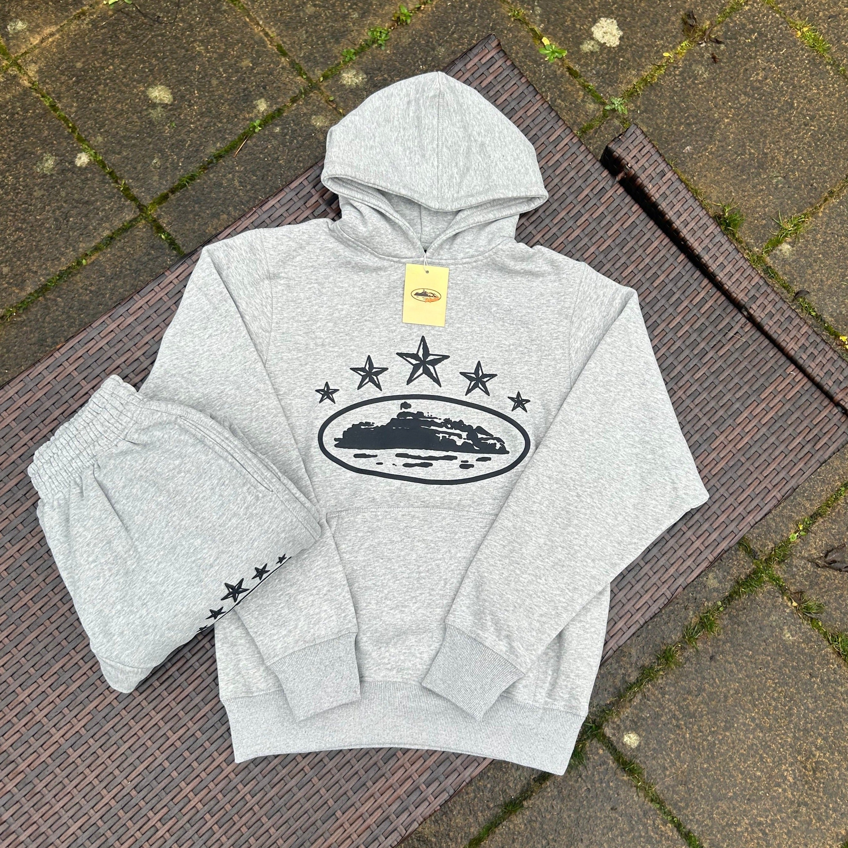Corteiz Grey/Black 5 Starz Tracksuit