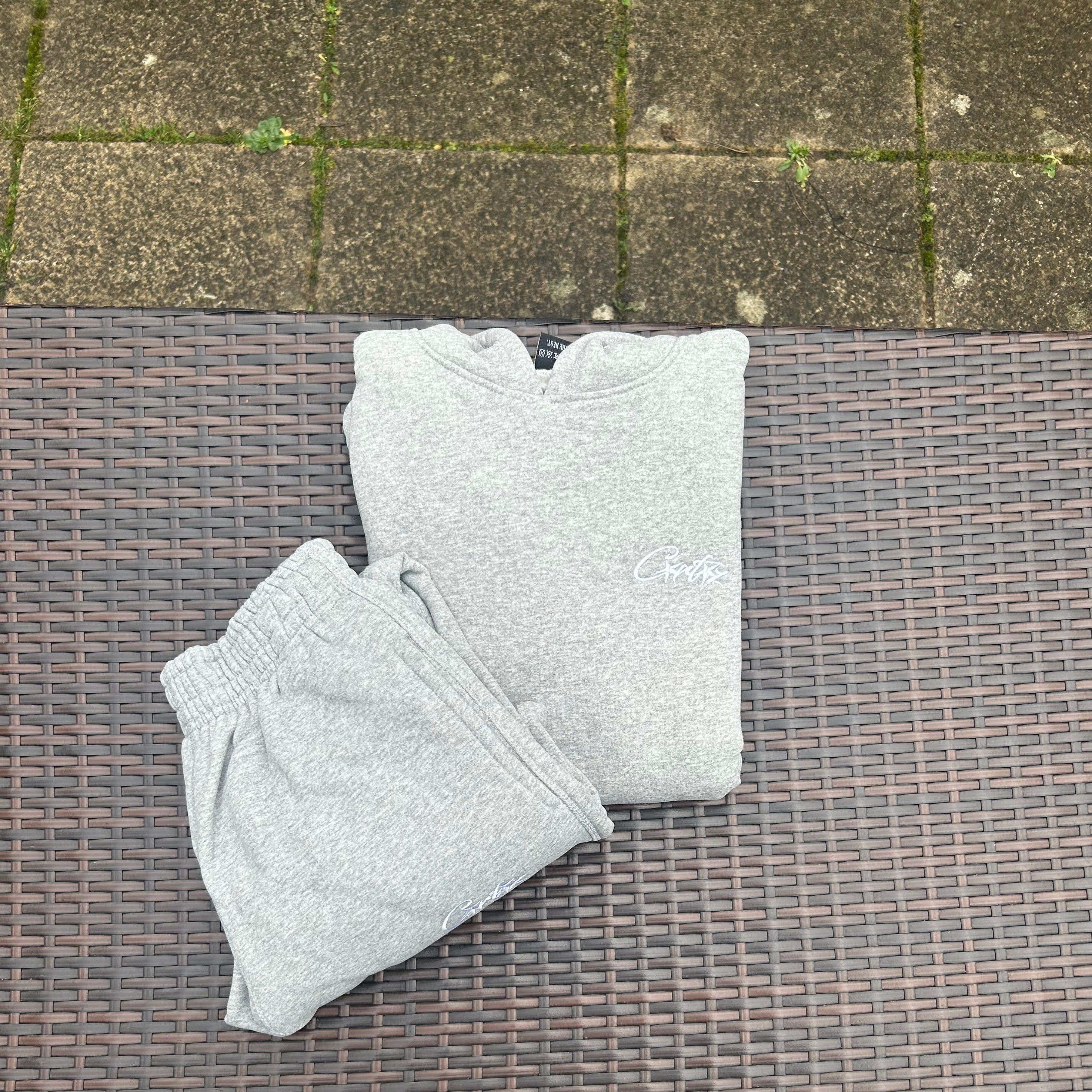 Corteiz Grey HMP Hooded Tracksuit