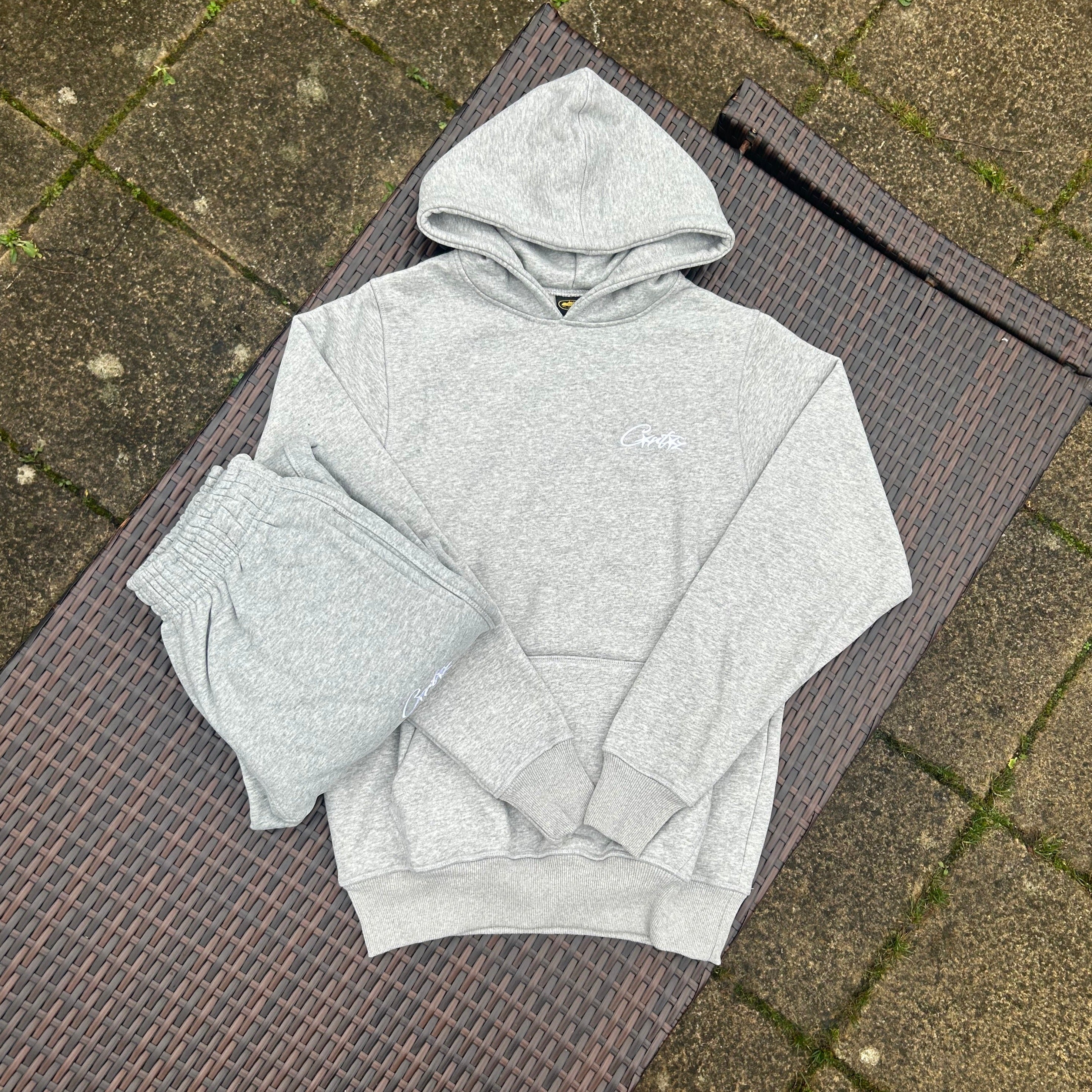 Corteiz Grey HMP Hooded Tracksuit