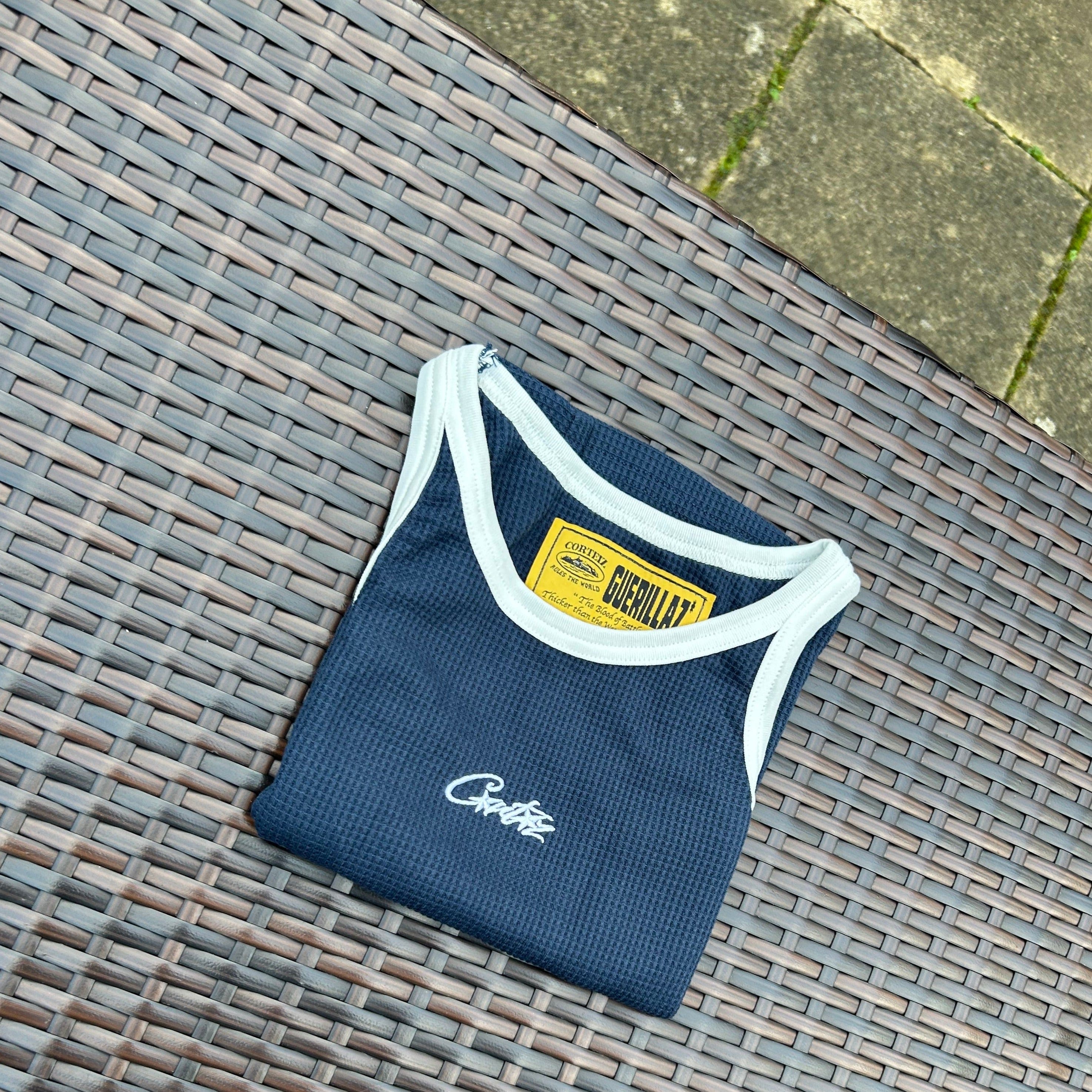 Corteiz Dark Blue/White Womens Vest