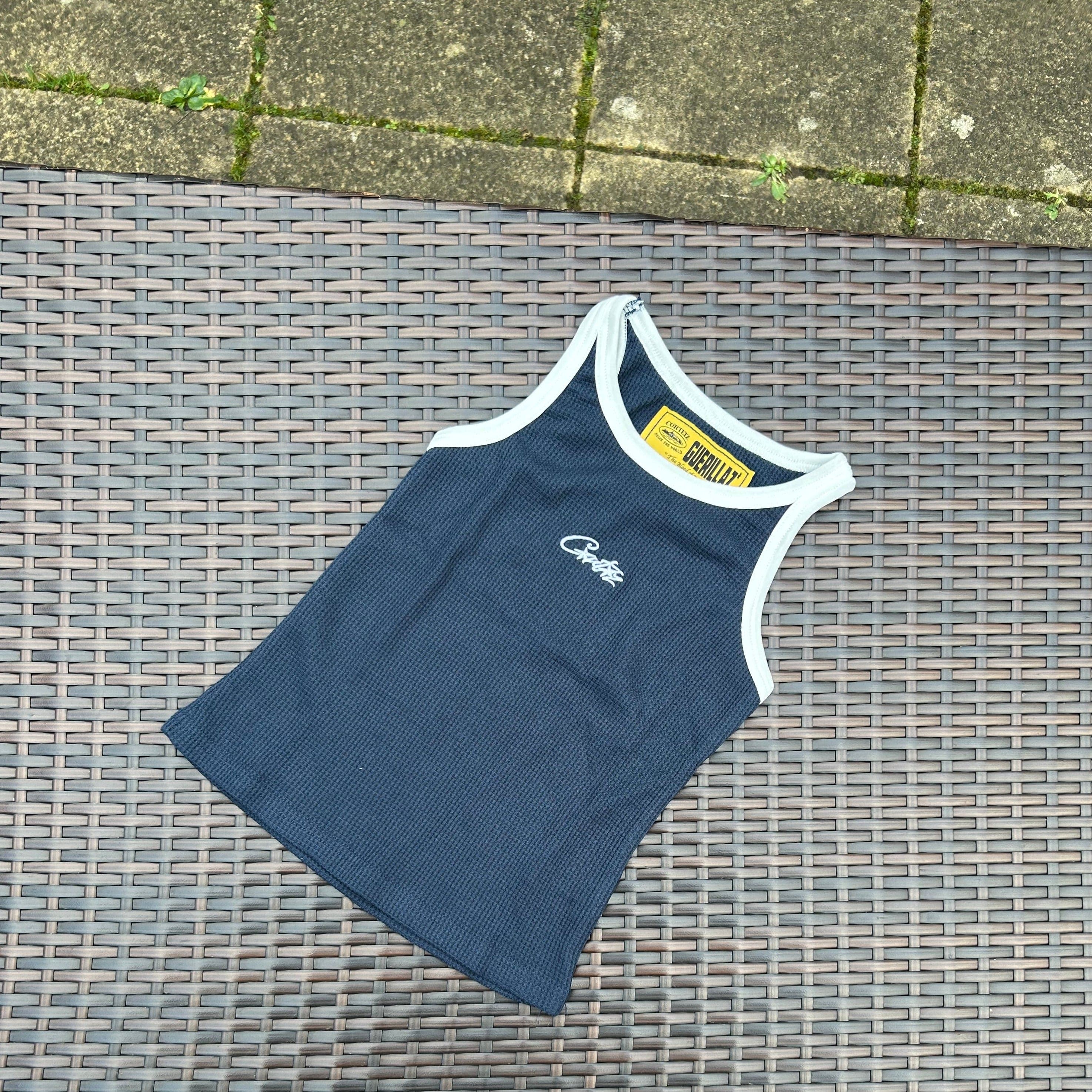 Corteiz Dark Blue/White Womens Vest
