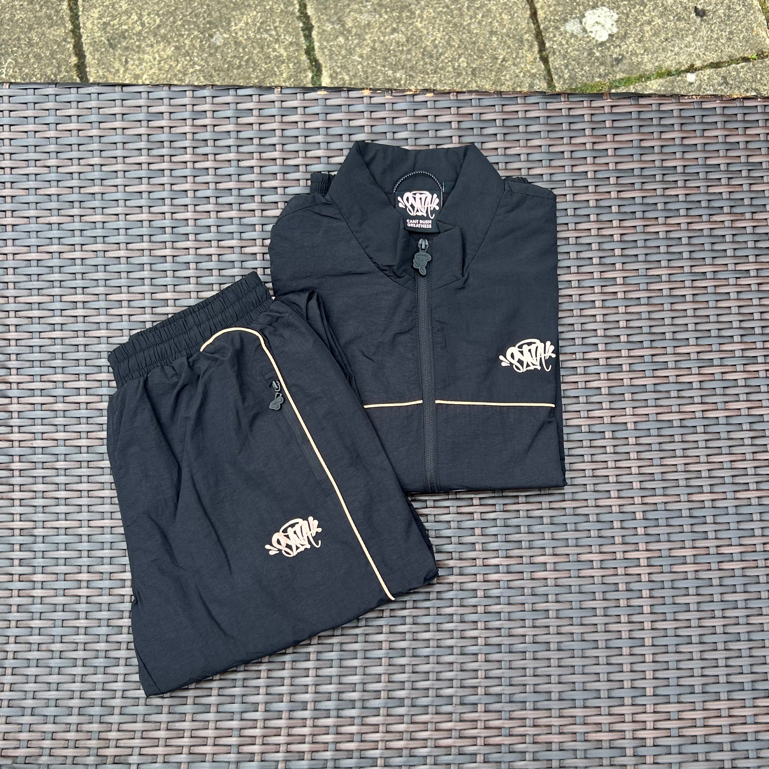 Syna World Black/Rose Gold "CRG Logo Shell" Tracksuit