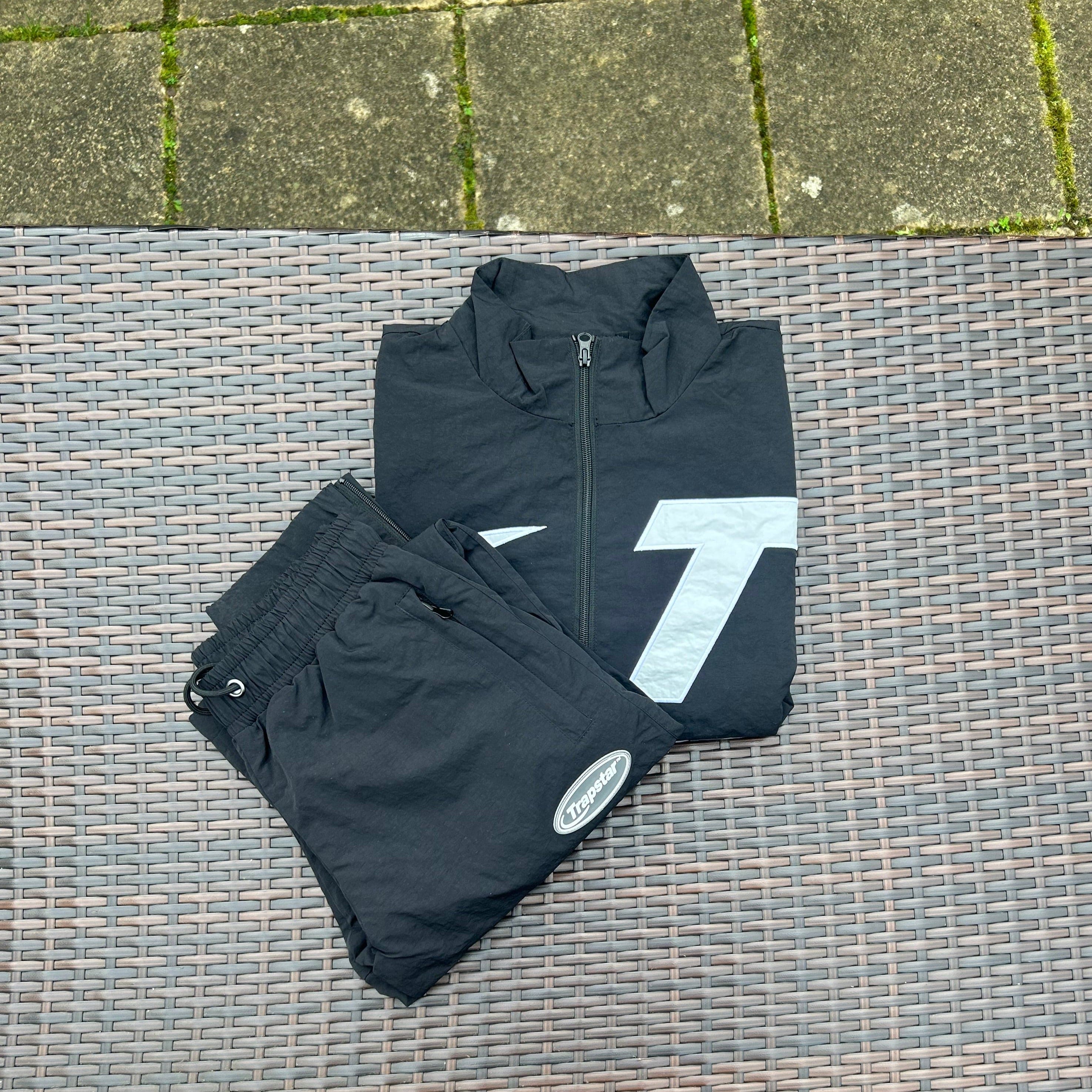 Trapstar Black/White "Hyper Shellsuit" Tracksuit