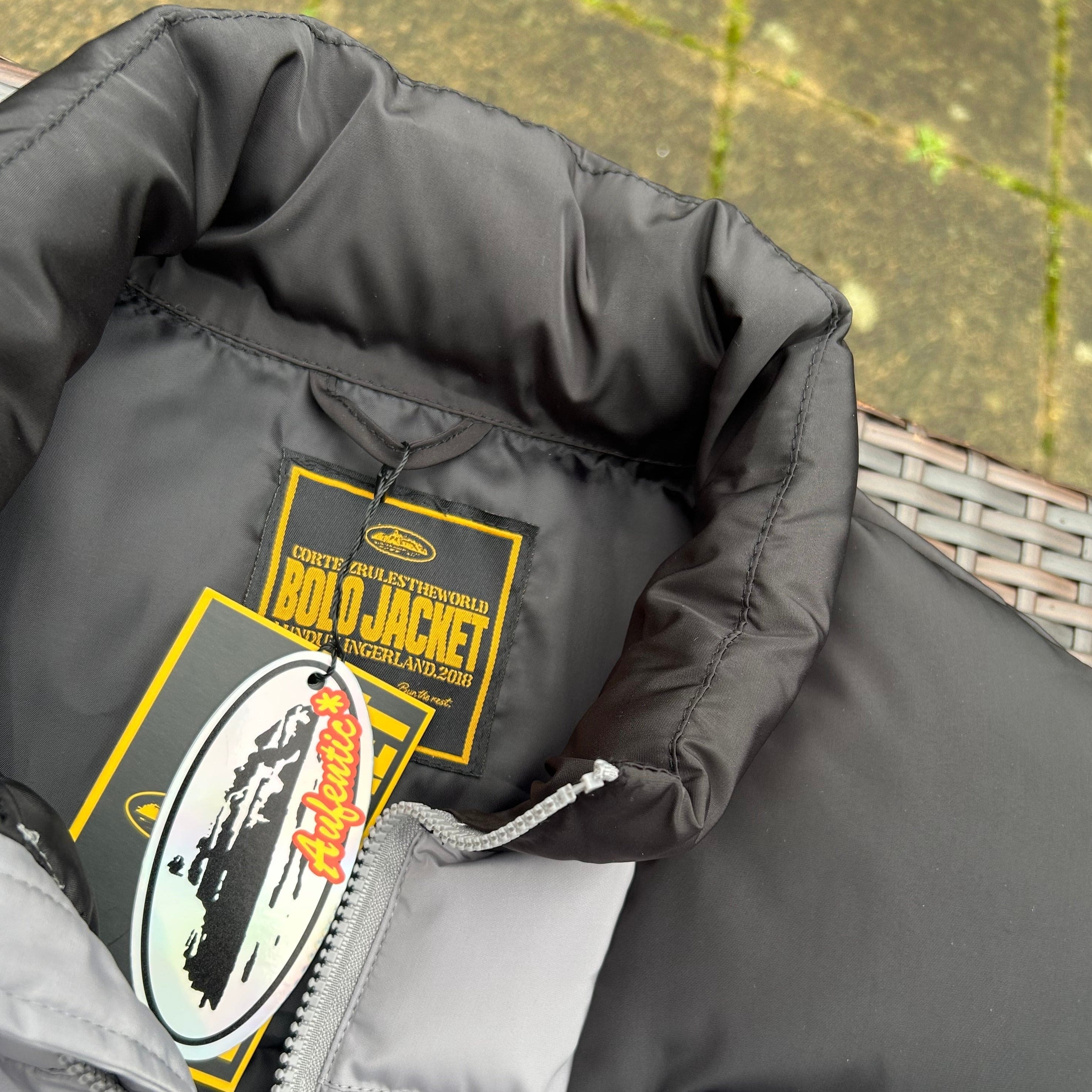 Corteiz Grey/Black "Bolo" Gilet Jacket