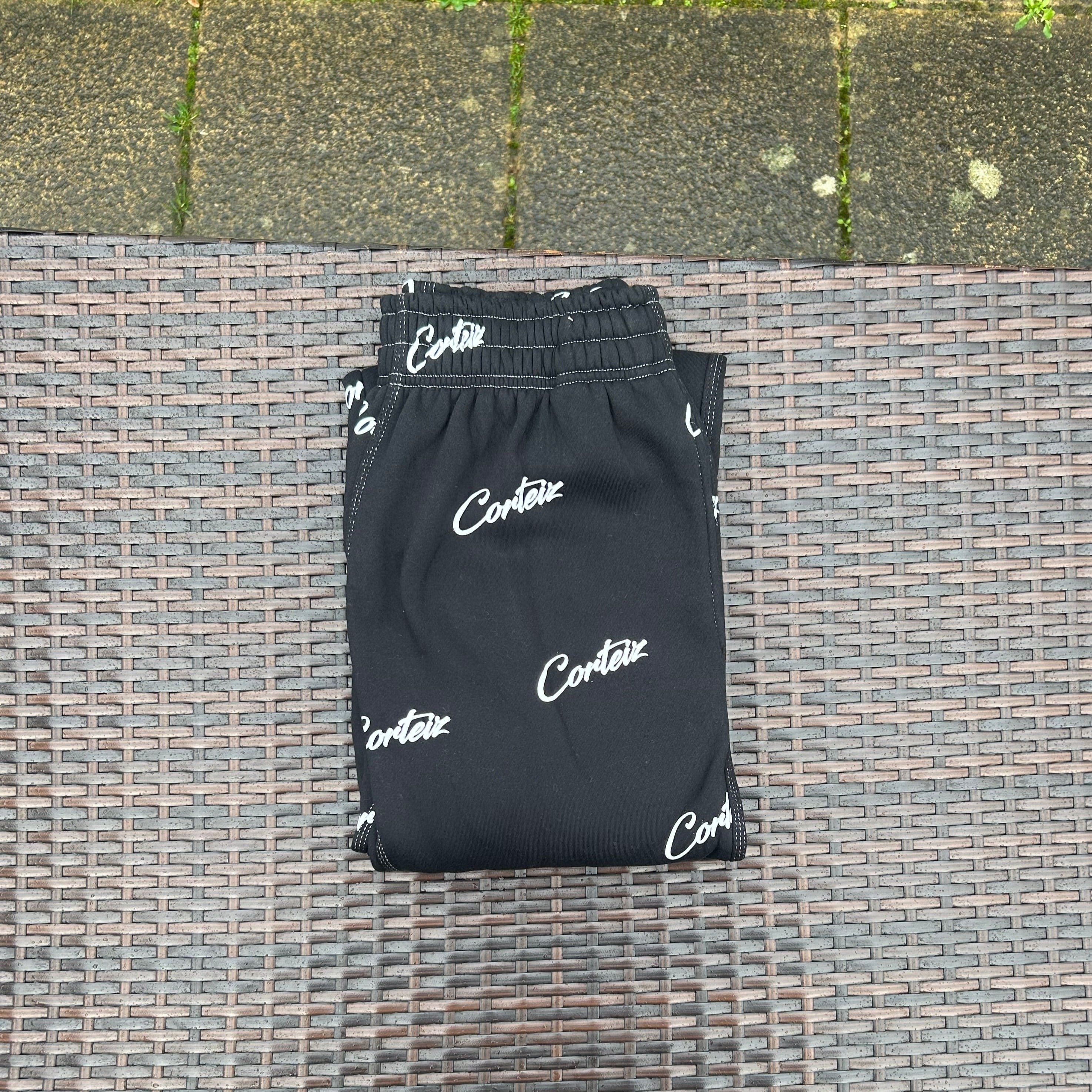 Corteiz "Black/White "Print" Joggers