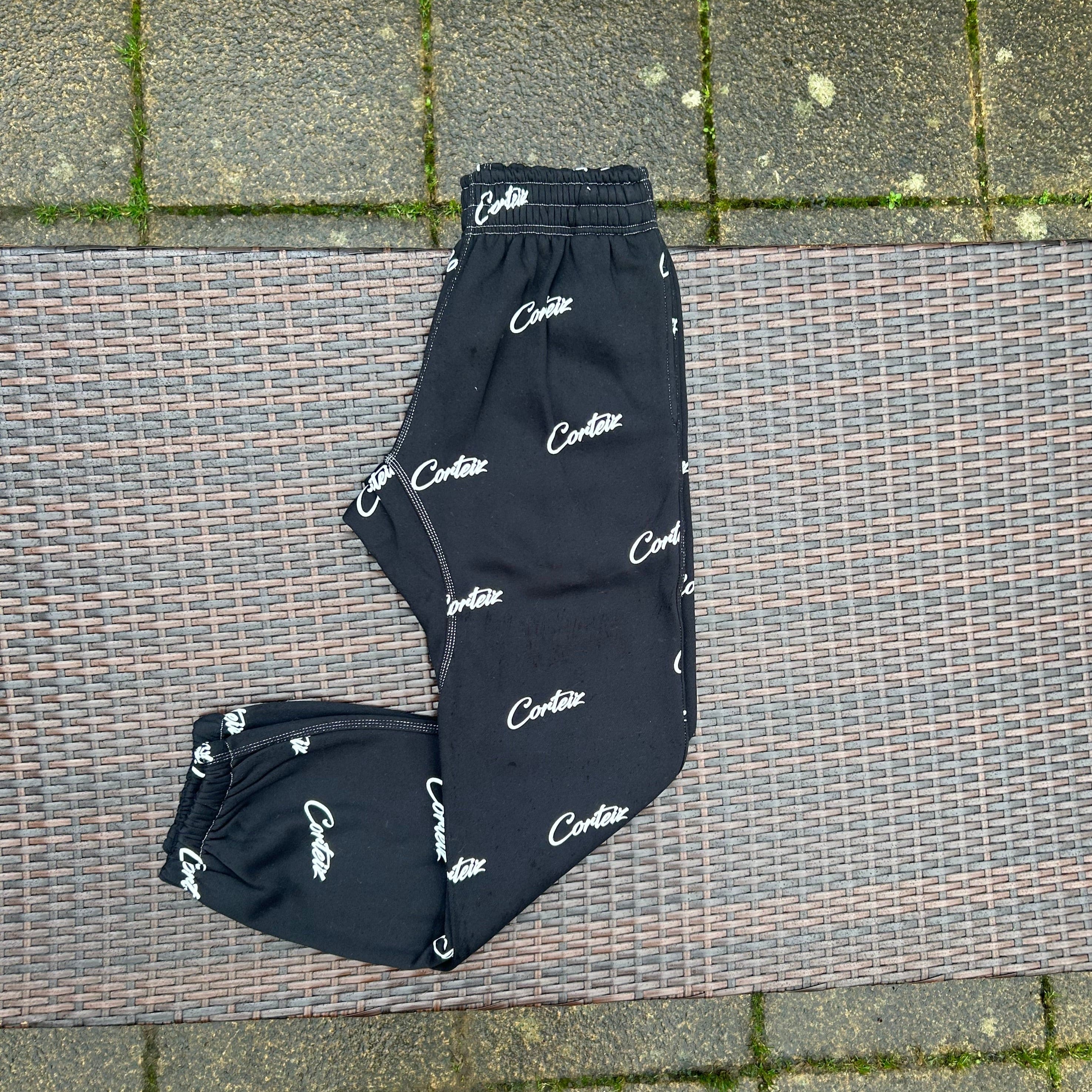 Corteiz "Black/White "Print" Joggers