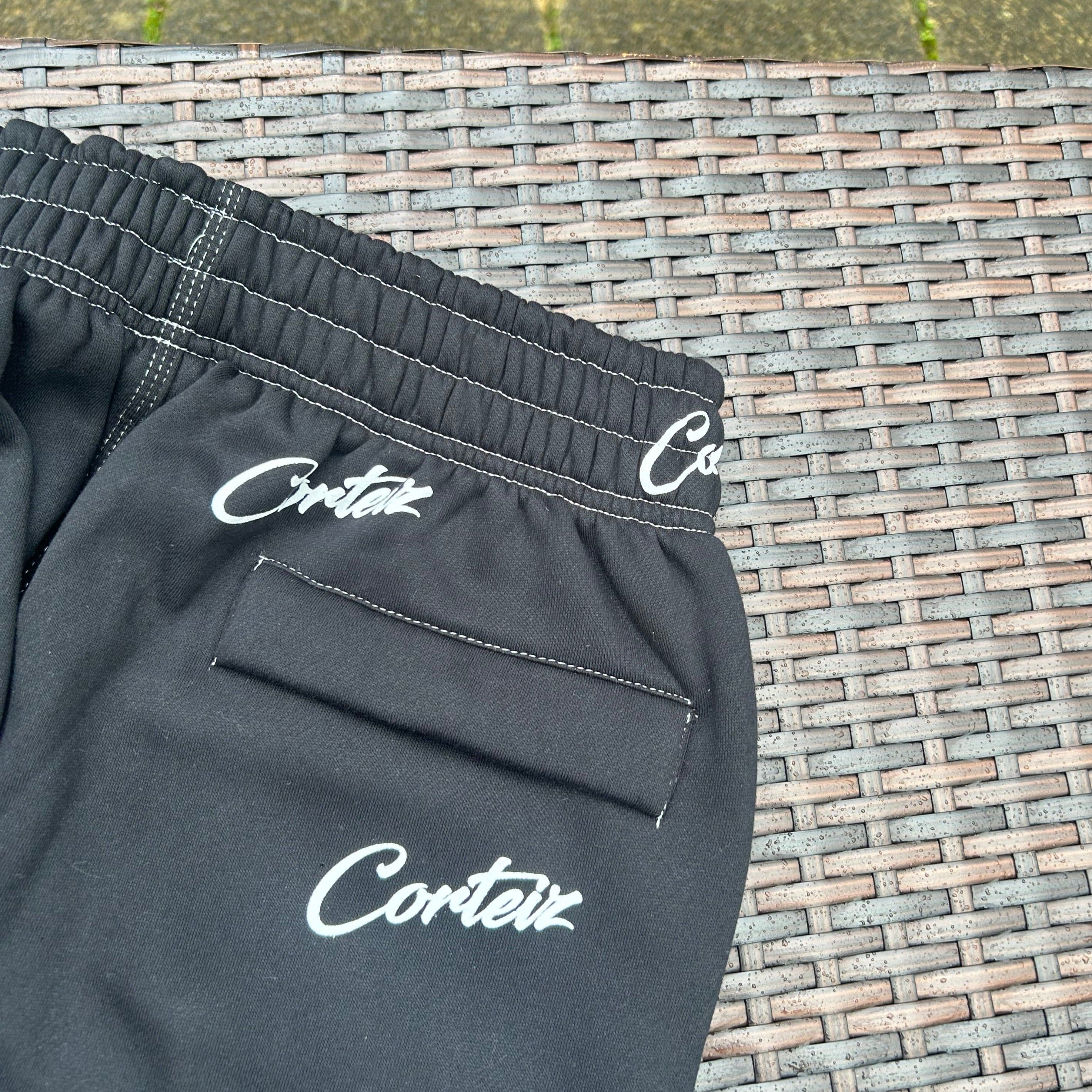 Corteiz "Black/White "Print" Joggers