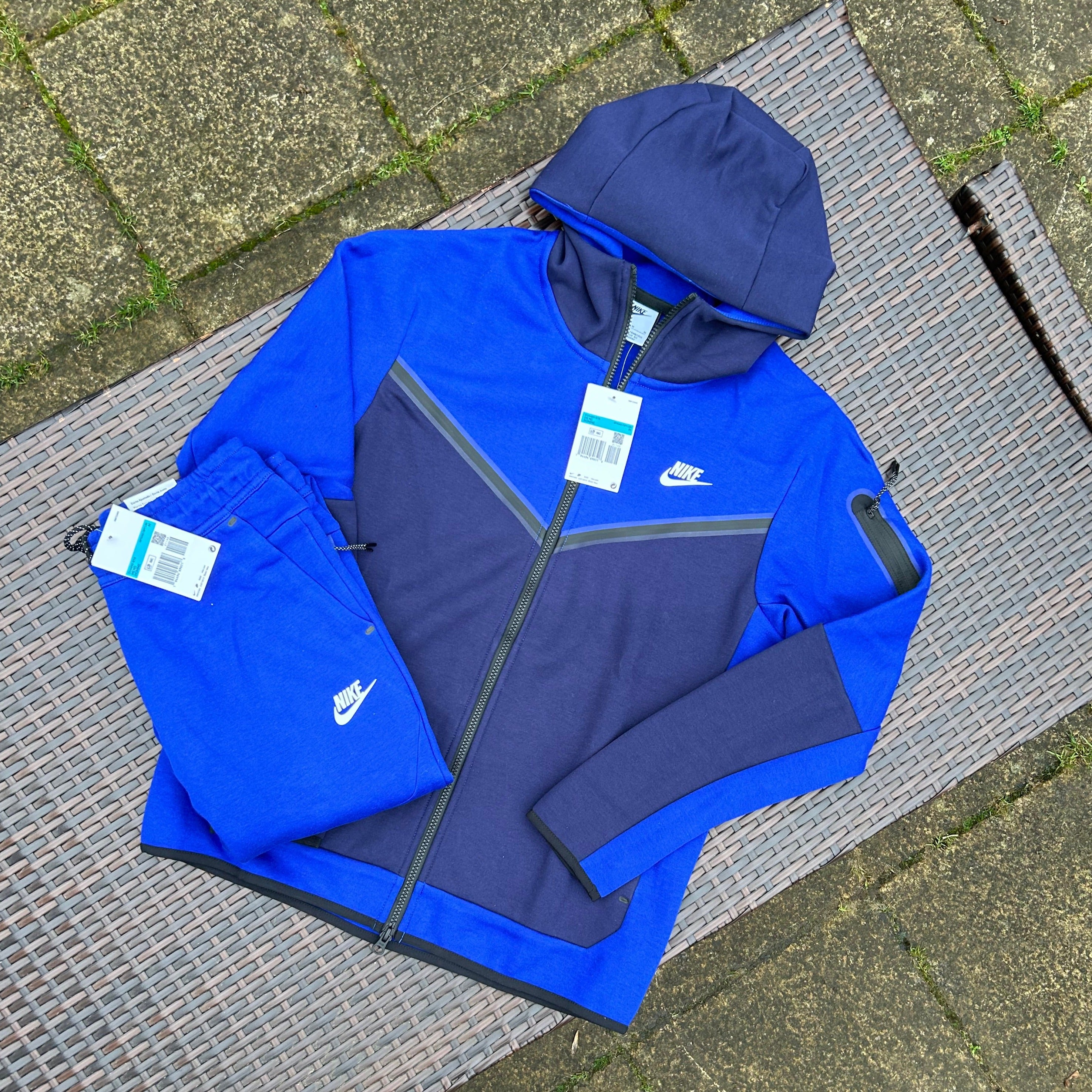 Nike Blackened Blue/Royal Blue Sportswear Tech Fleece