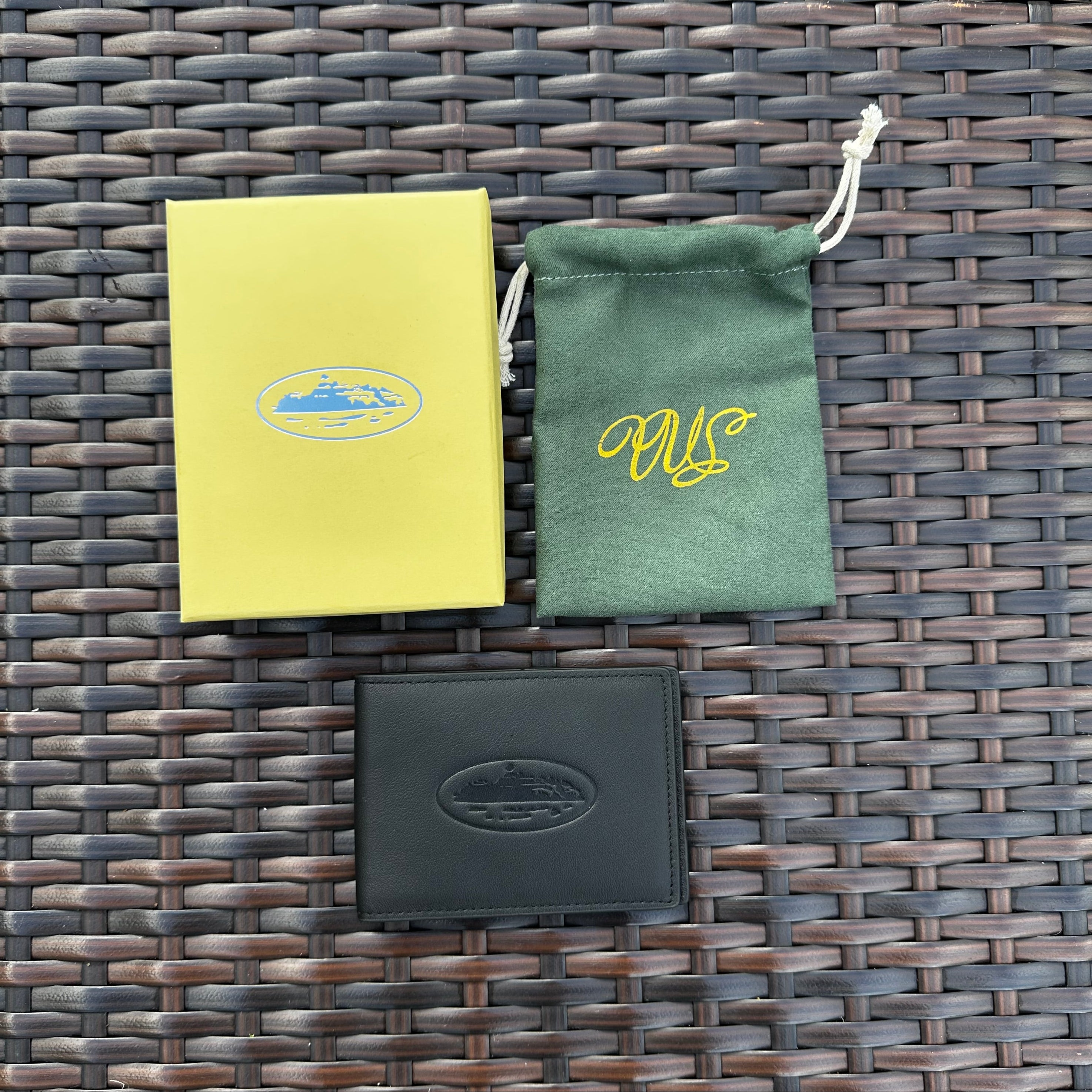 Corteiz Black Leather Card Holder