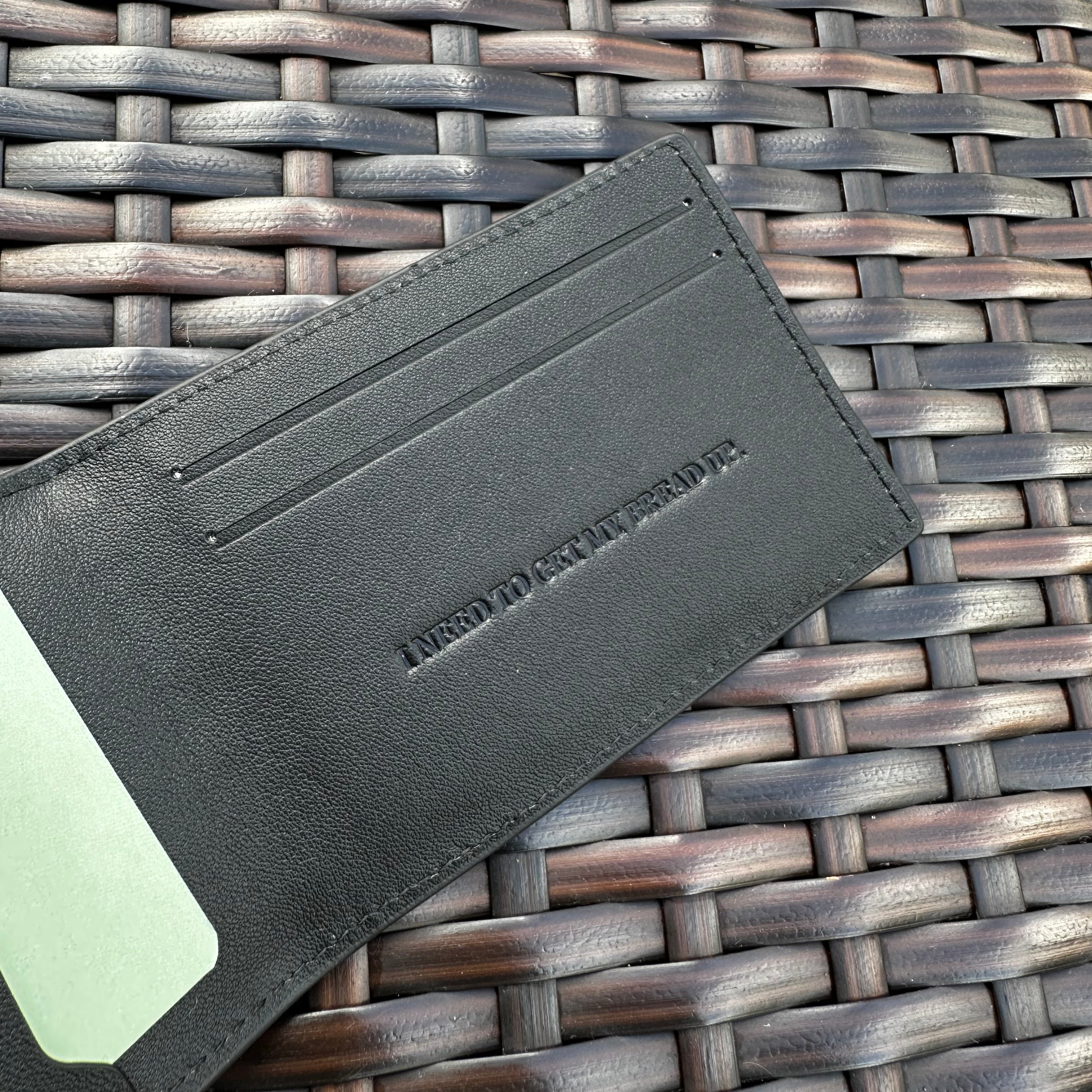 Corteiz Black Leather Card Holder