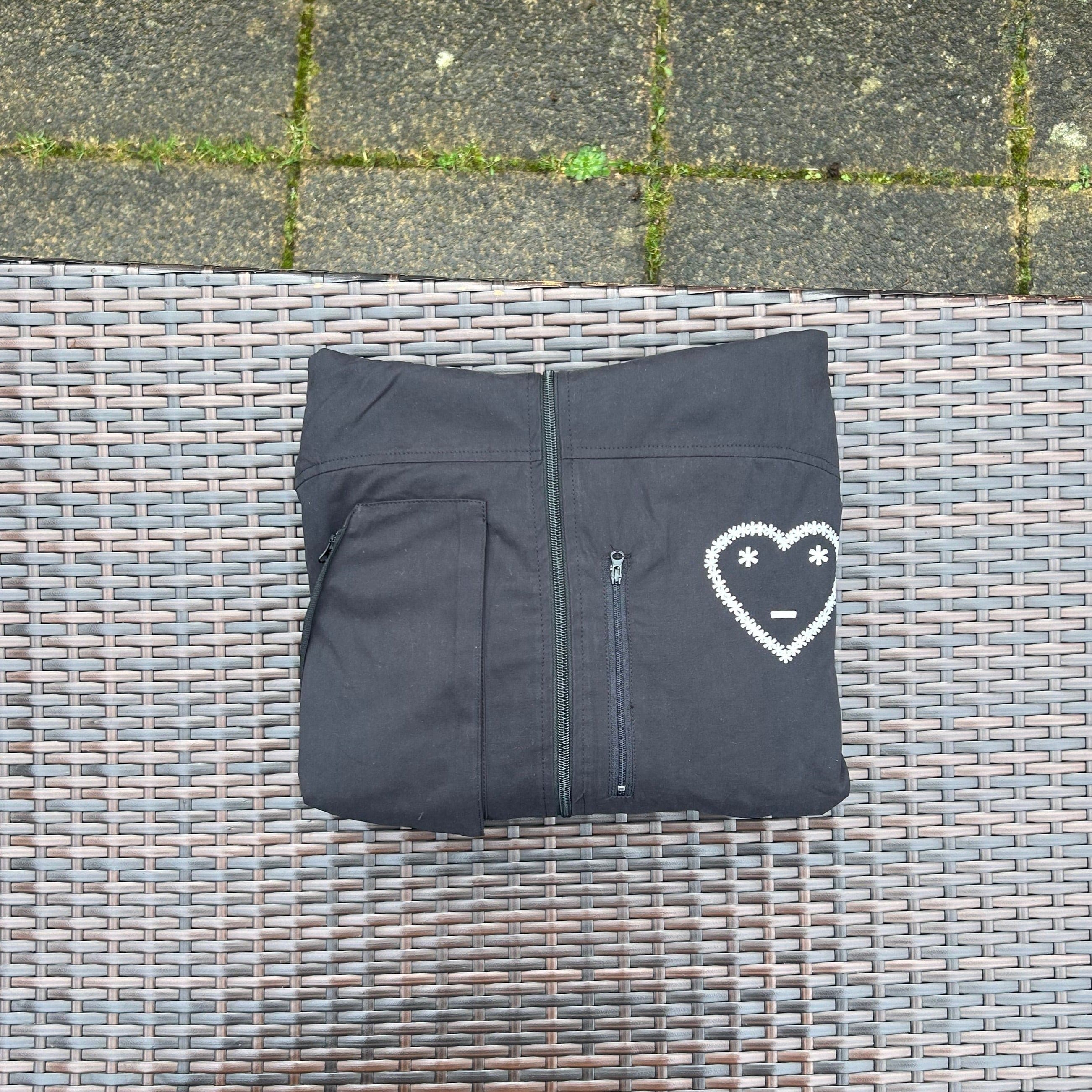 Carsicko Black Utility Multi Pocketed Jacket