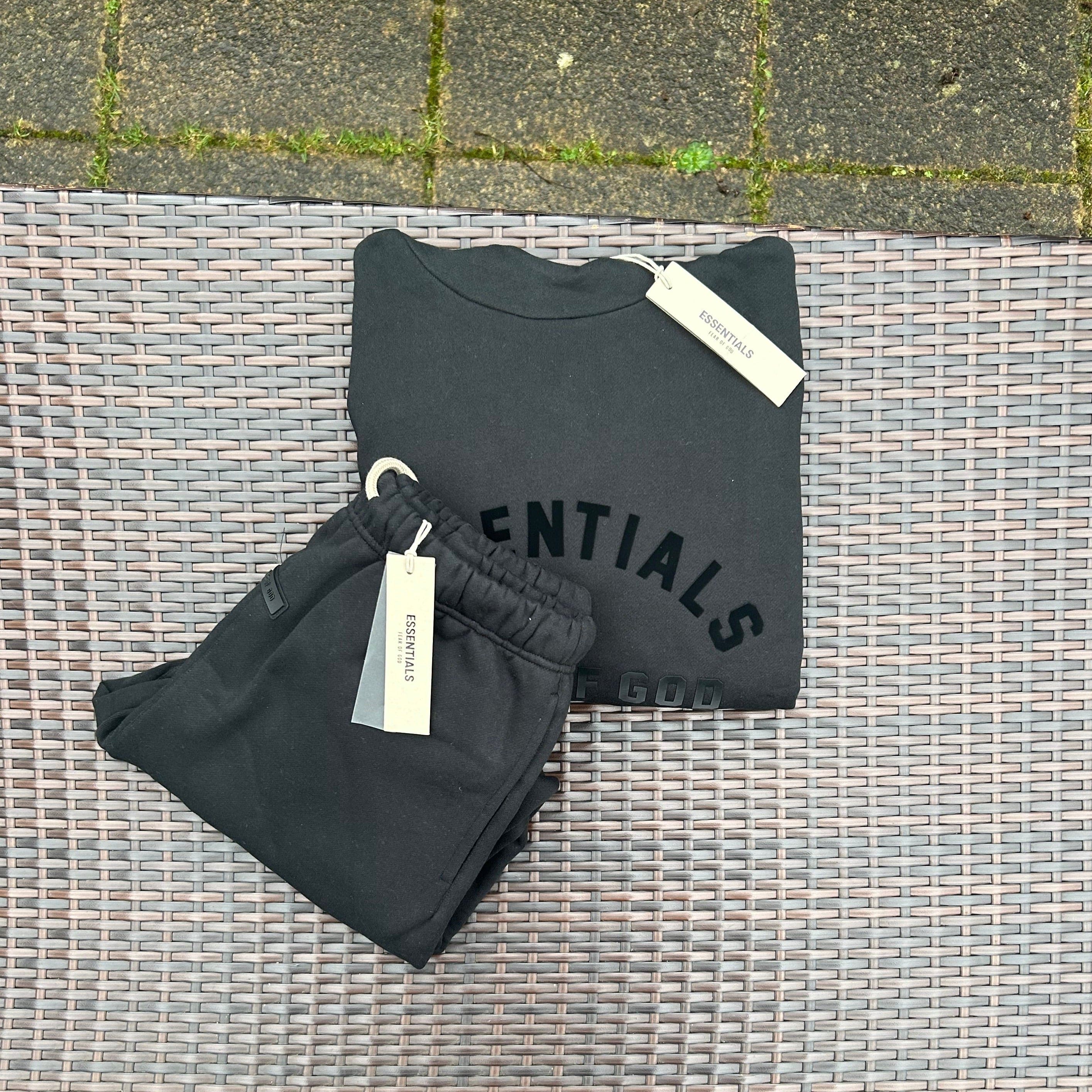 Fear Of God Essentials Black "SS23" Tracksuit
