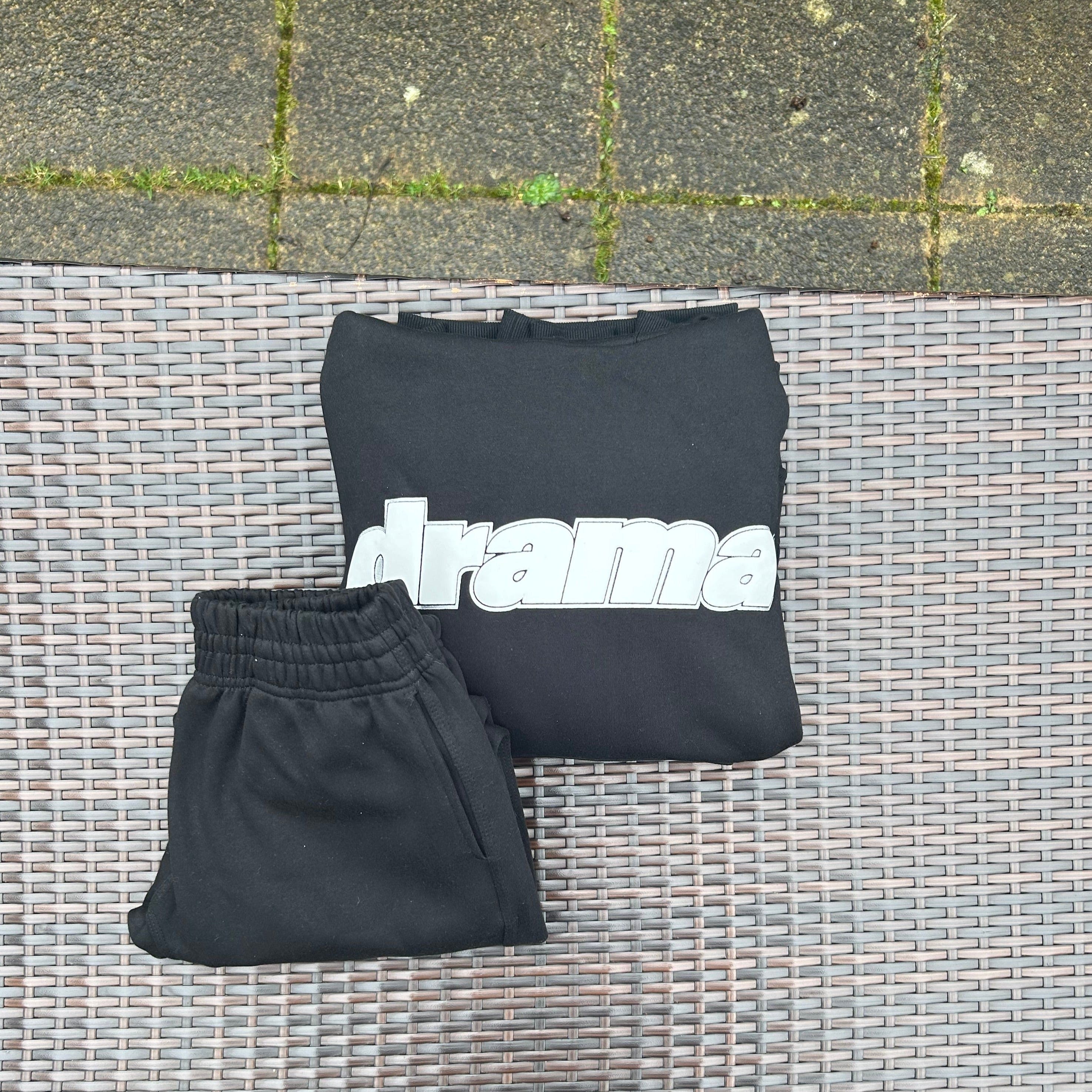 Drama Call Black Foam Print Tracksuit