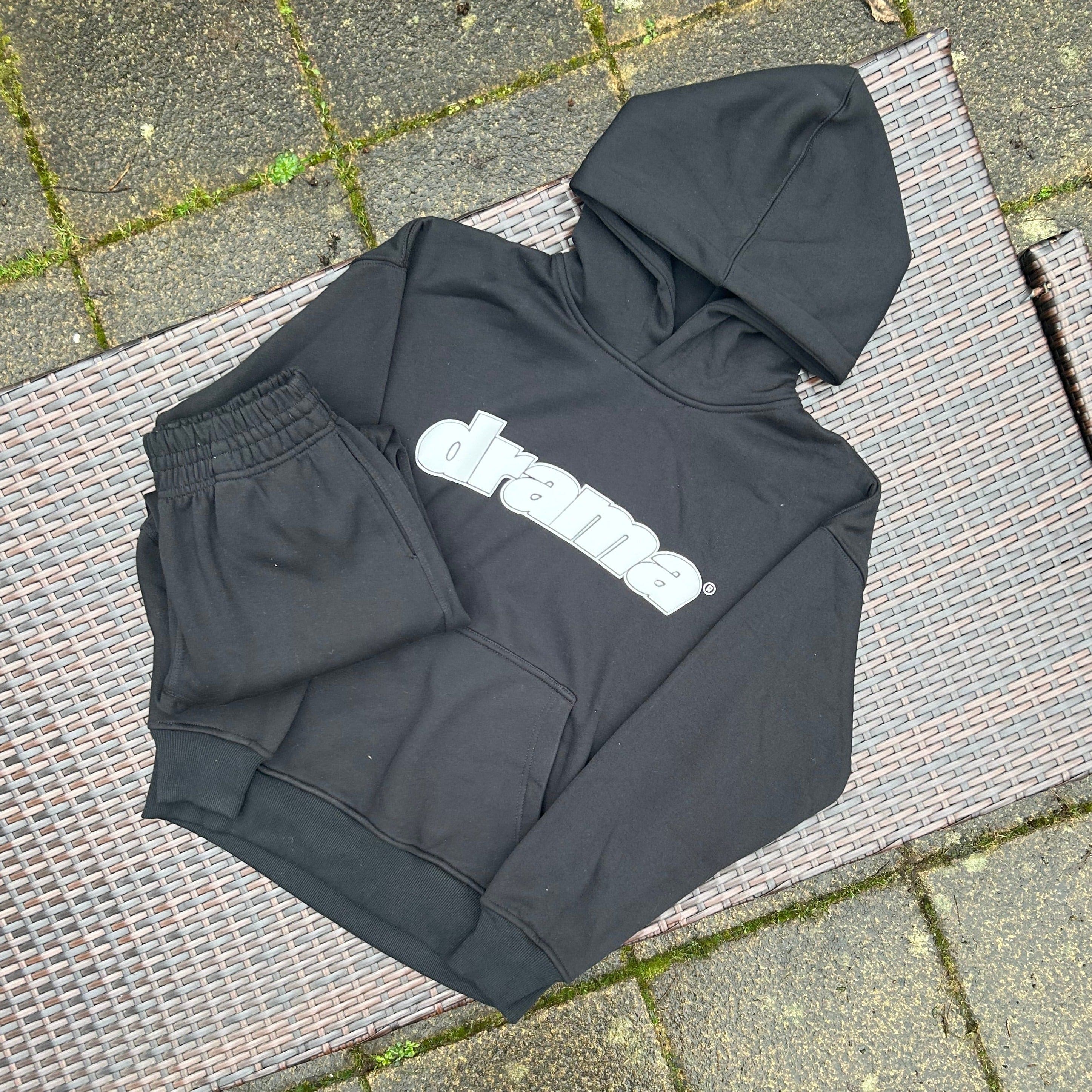 Drama Call Black Foam Print Tracksuit