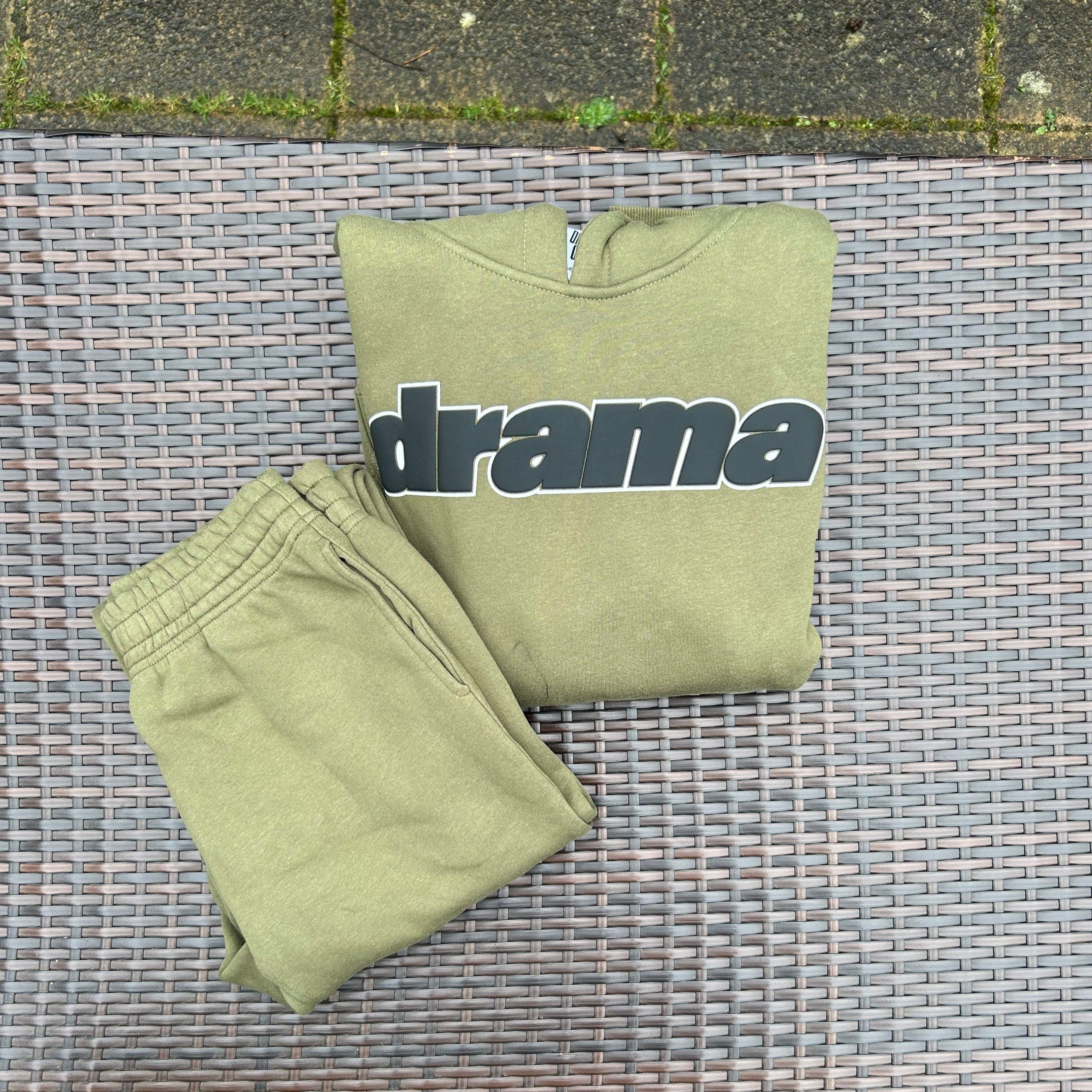 Drama Call Dark Green Foam Print Tracksuit