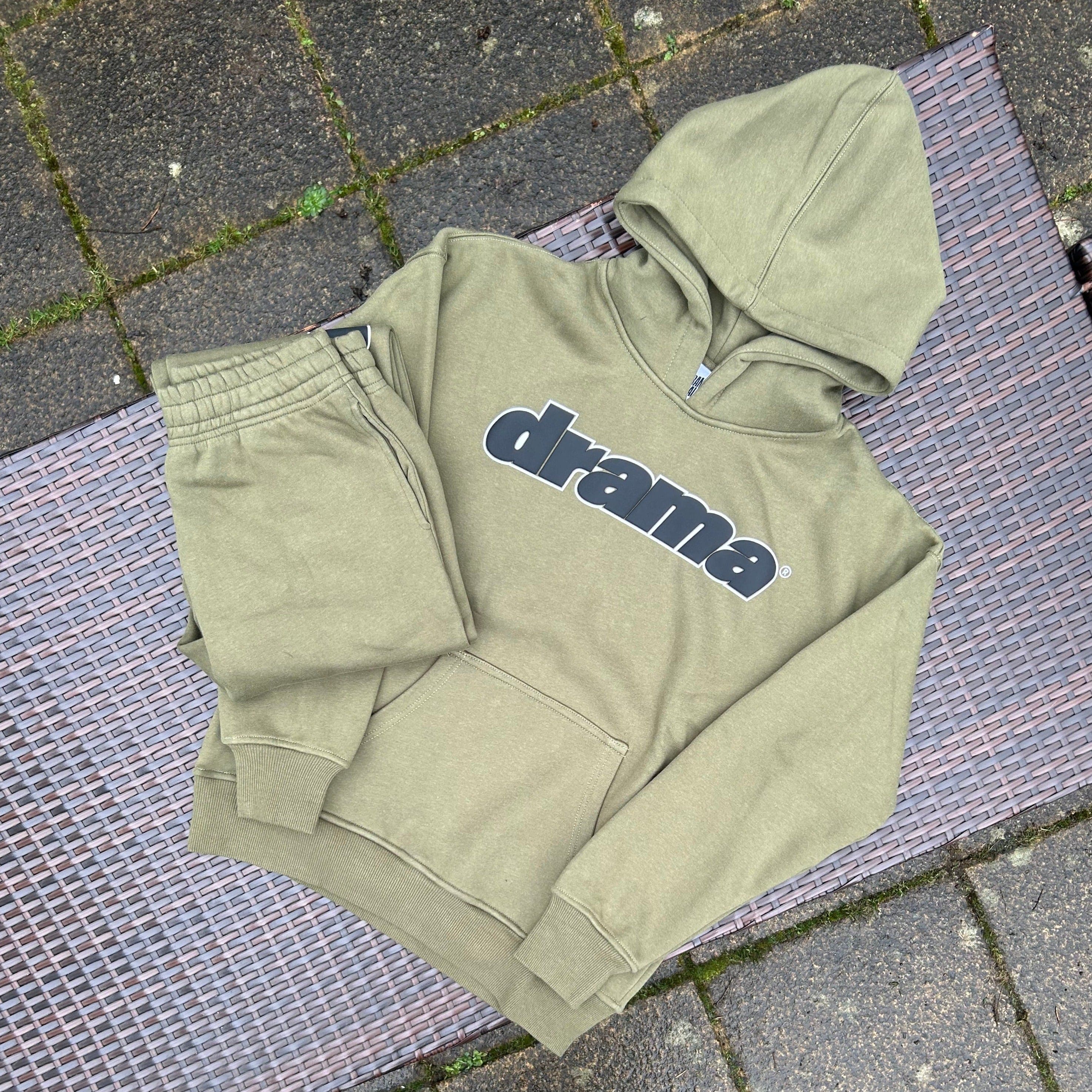 Drama Call Dark Green Foam Print Tracksuit