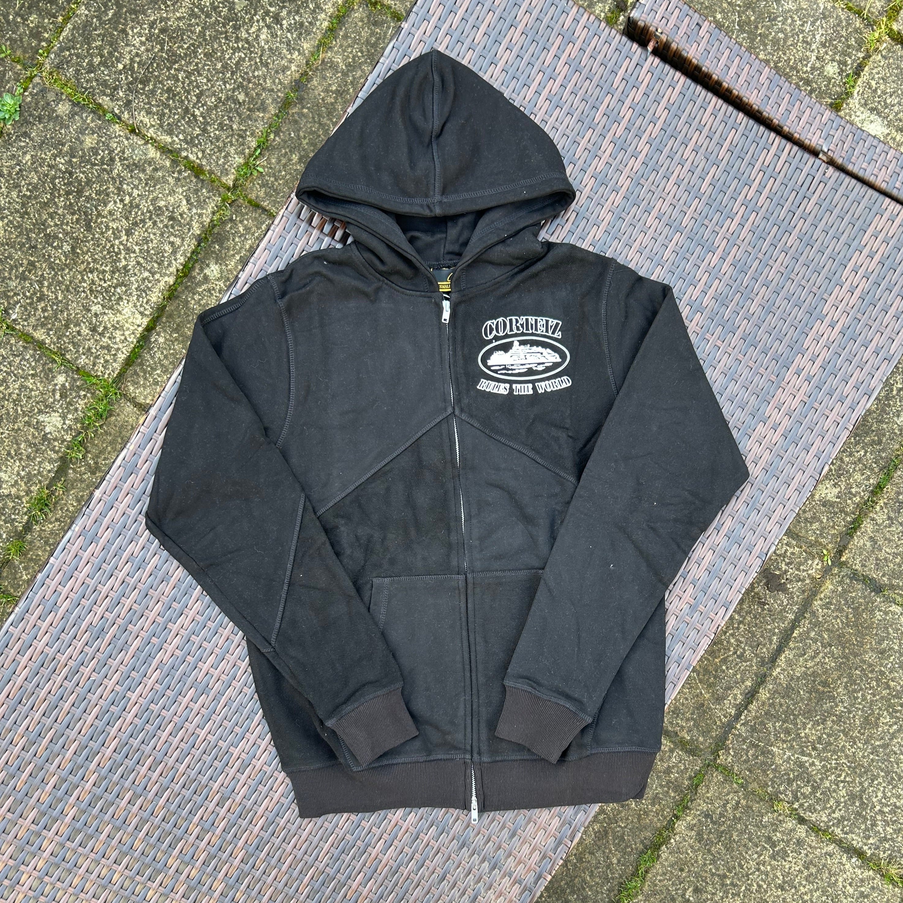 Corteiz Black "Superior V2" Zip-Up Tracksuit