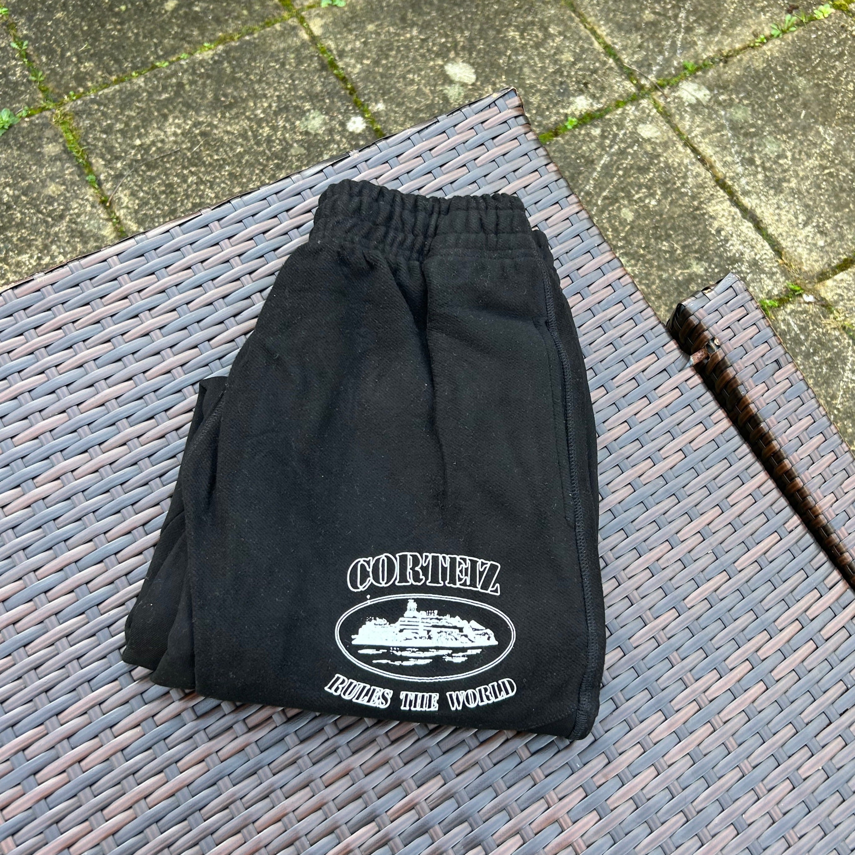Corteiz Black "Superior V2" Zip-Up Tracksuit