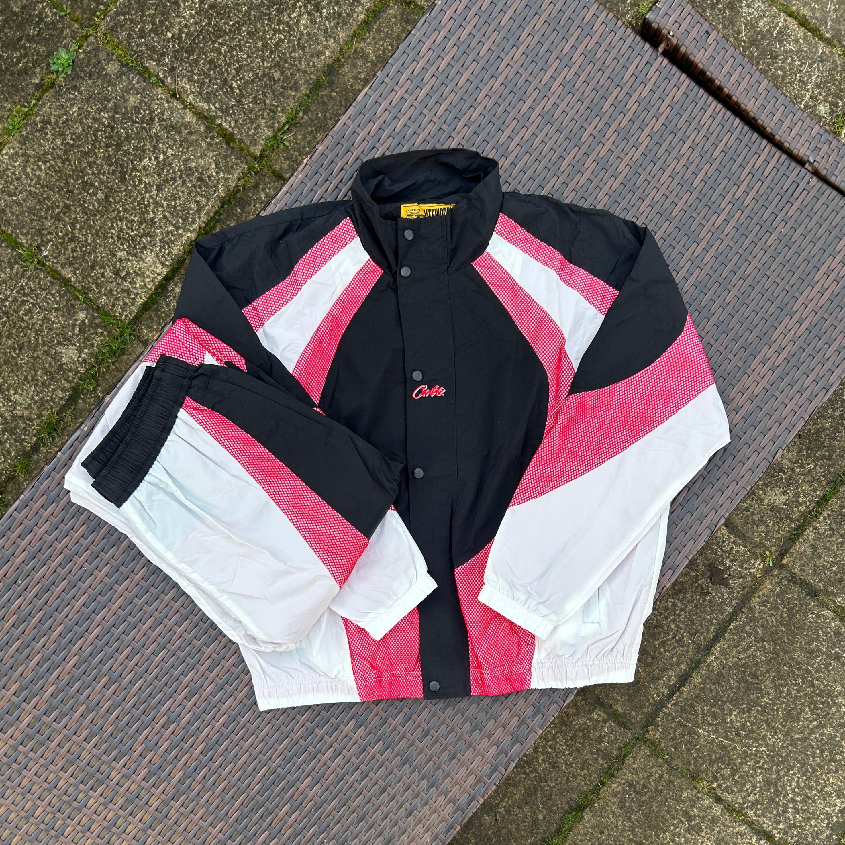 Corteiz Red/White/Black "Vertigo" Shuku Tracksuit
