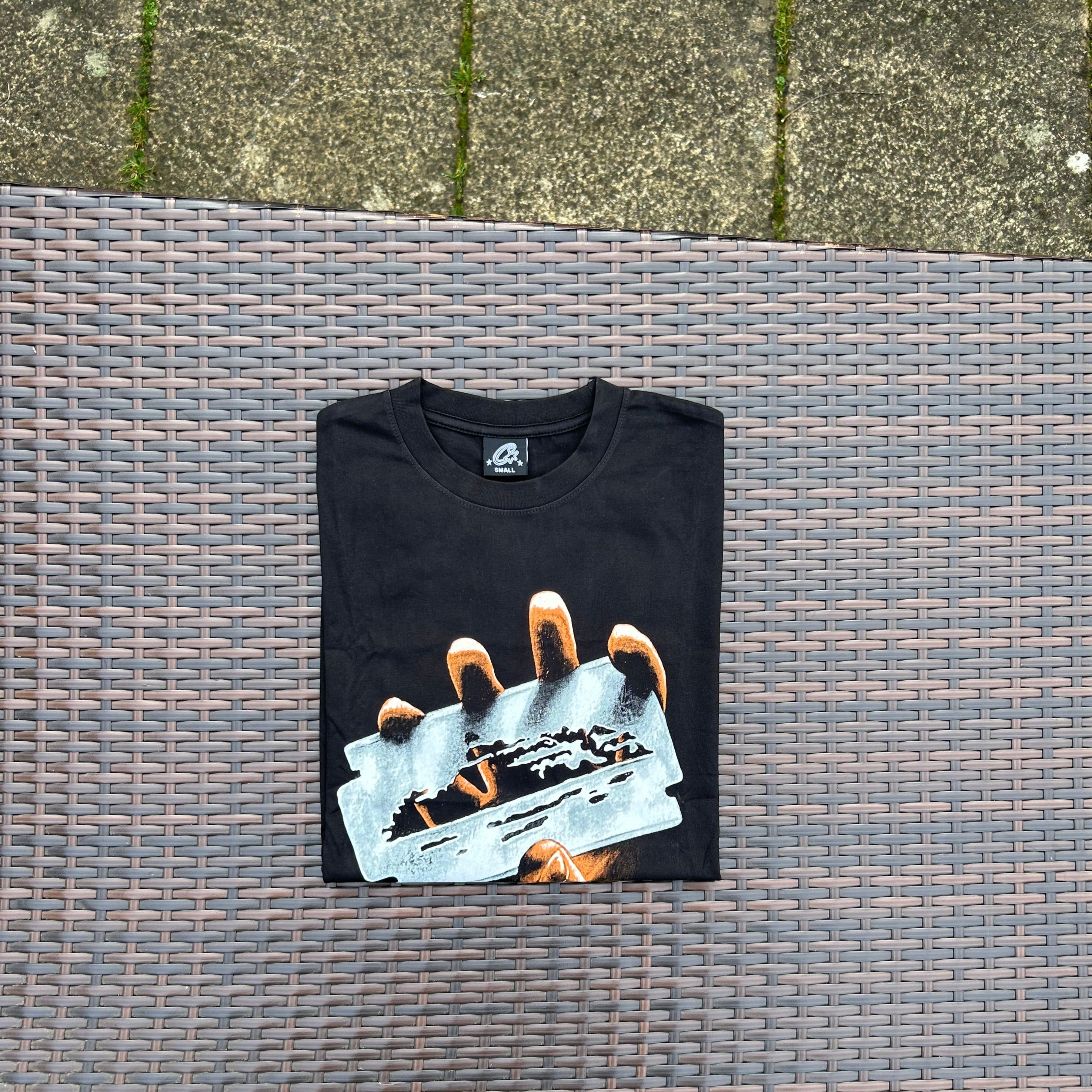 Corteiz Black "Razor" T Shirt