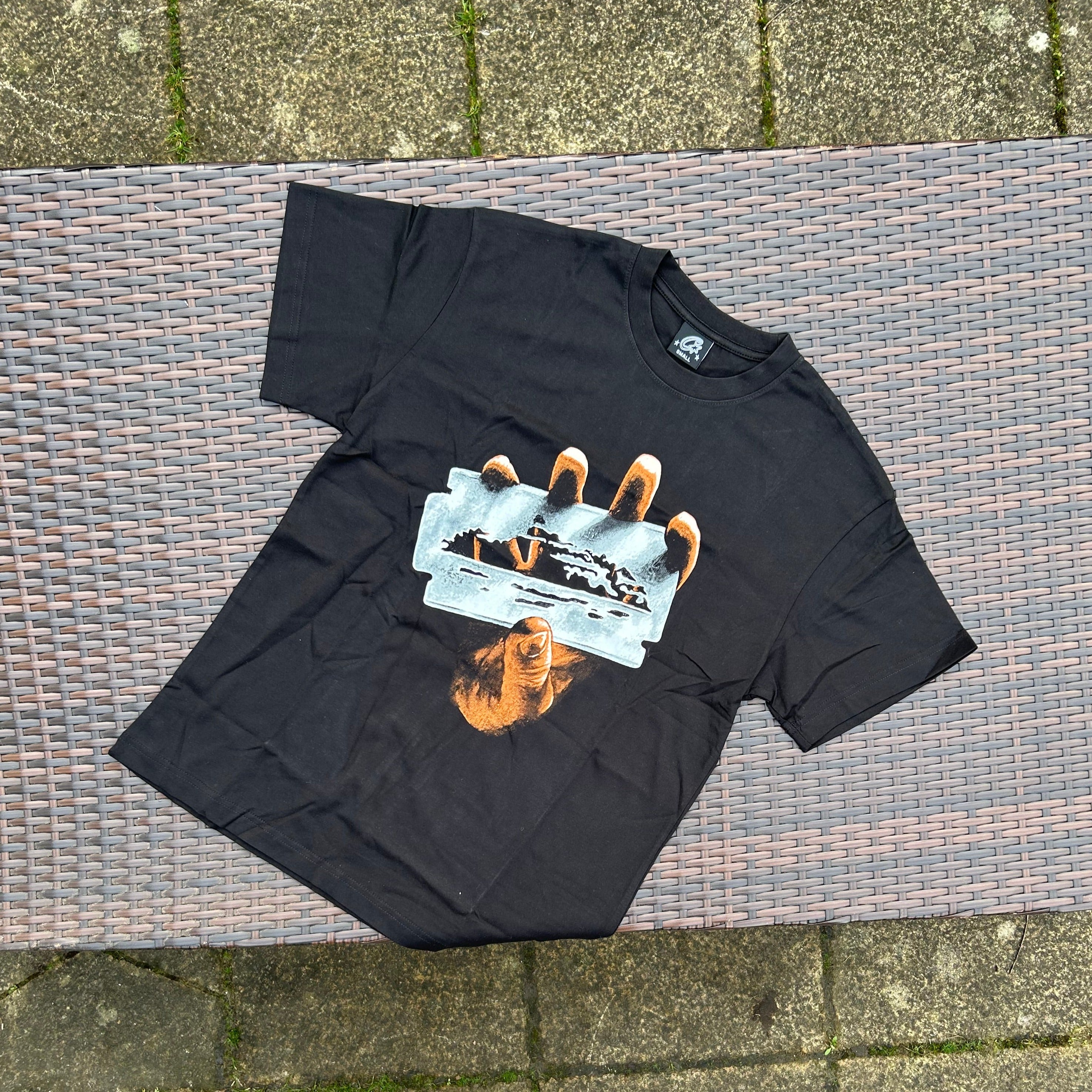 Corteiz Black "Razor" T Shirt