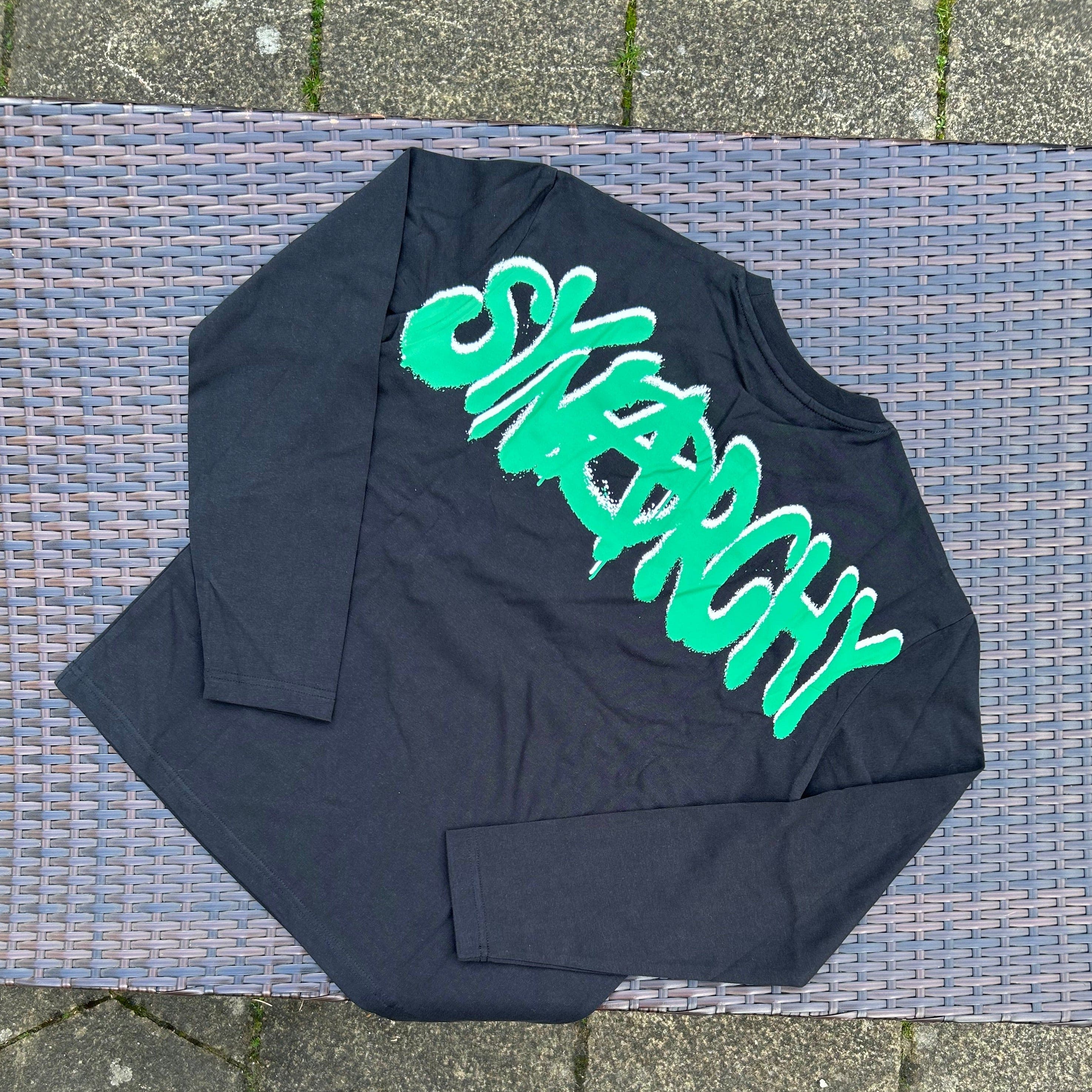 Syna World Black/Green “Synarchy” Longsleeve Tee