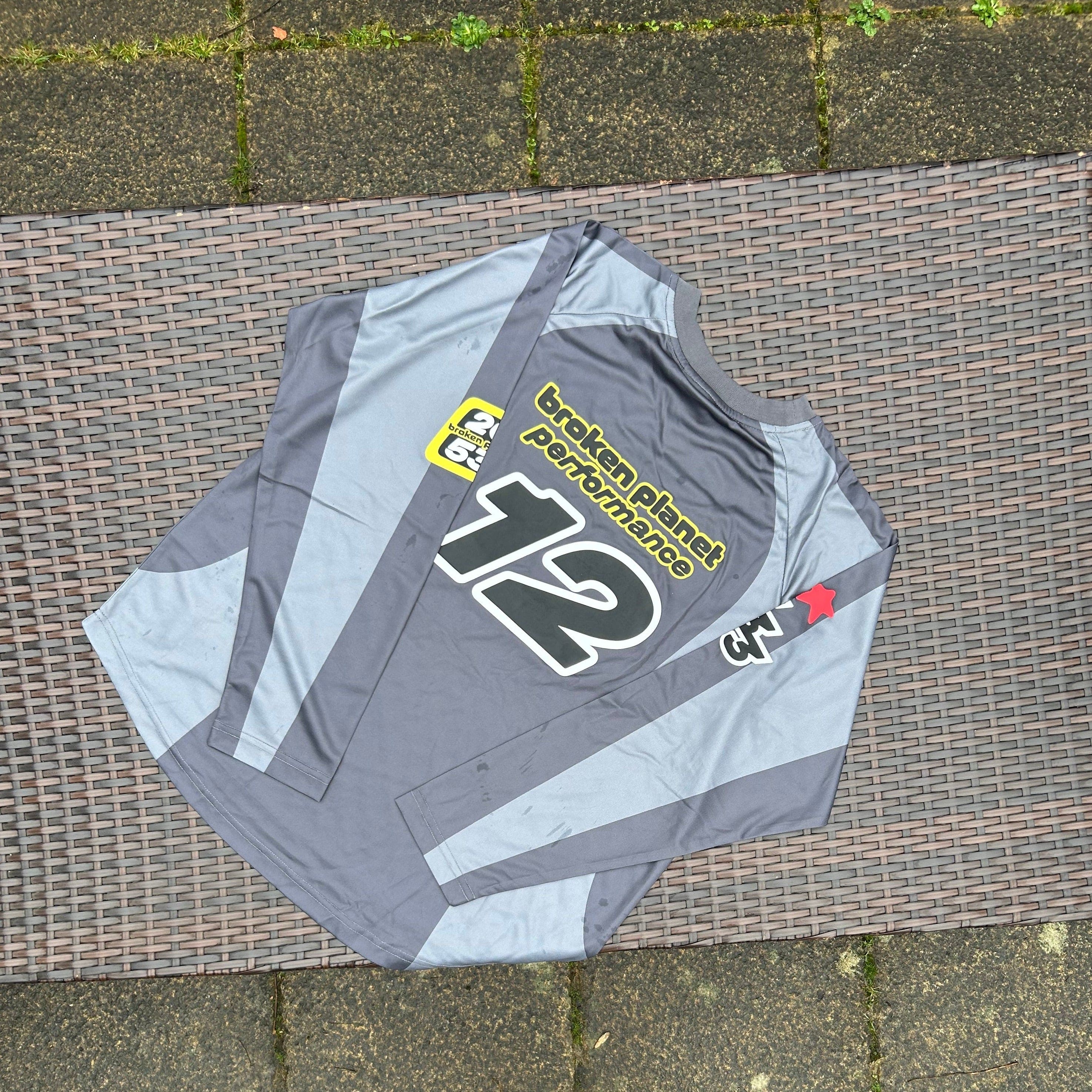 Broken Planet Black/Grey Football Long Sleeve Shirt
