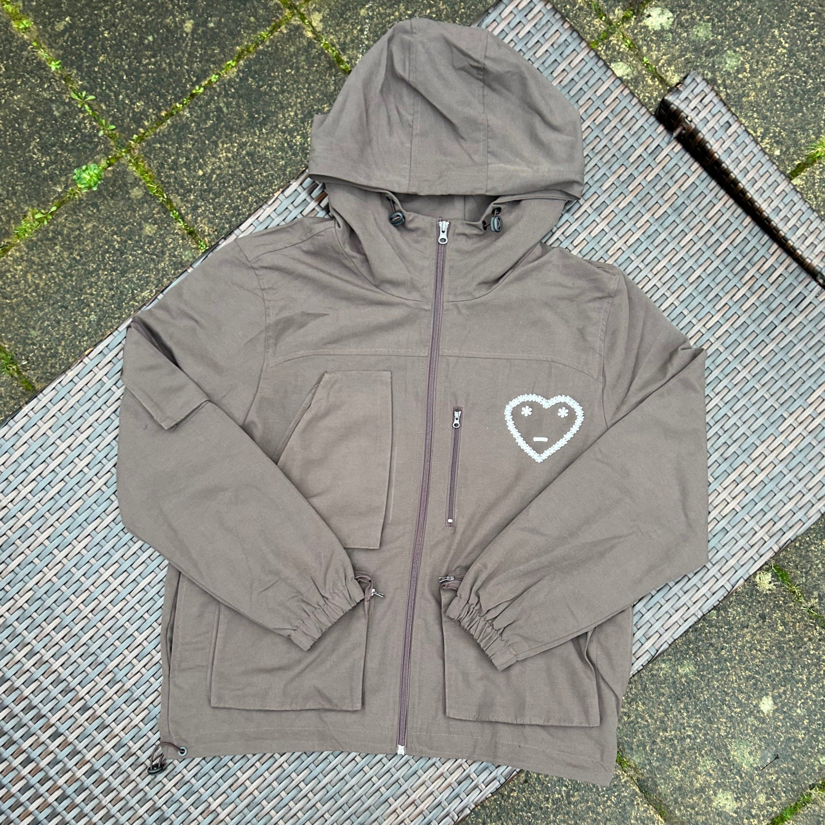 Carsicko Brown Utility Multi Pocketed Jacket