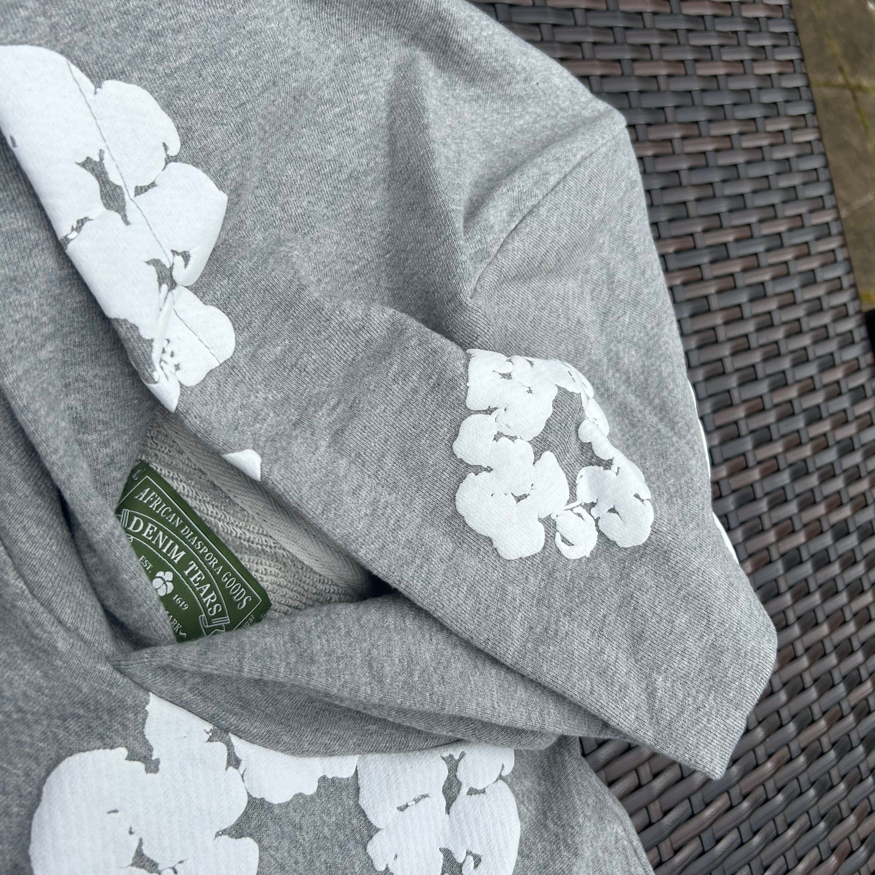 Denim Tears Grey The Cotton Wreath Hoodie