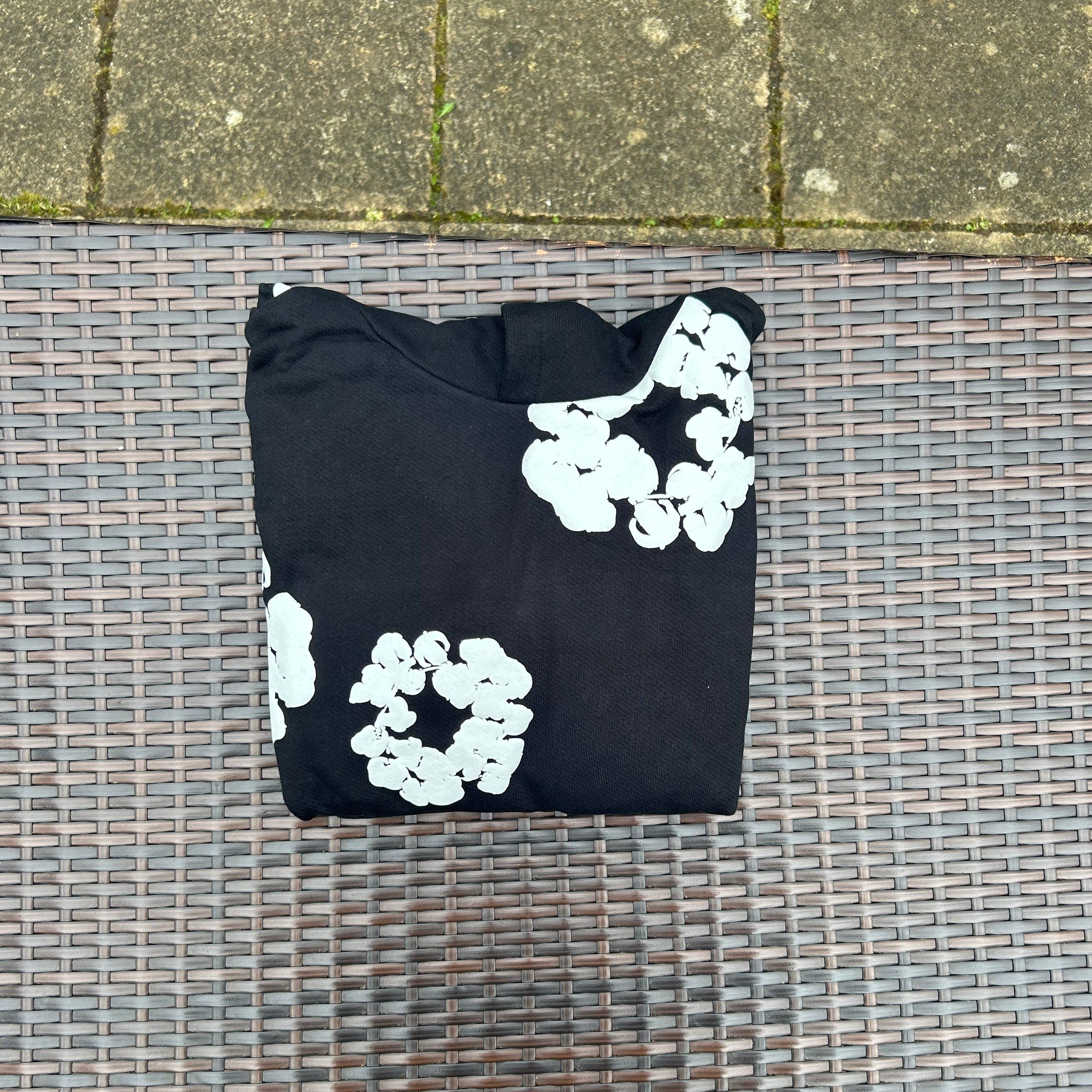 Denim Tears Black The Cotton Wreath Hoodie