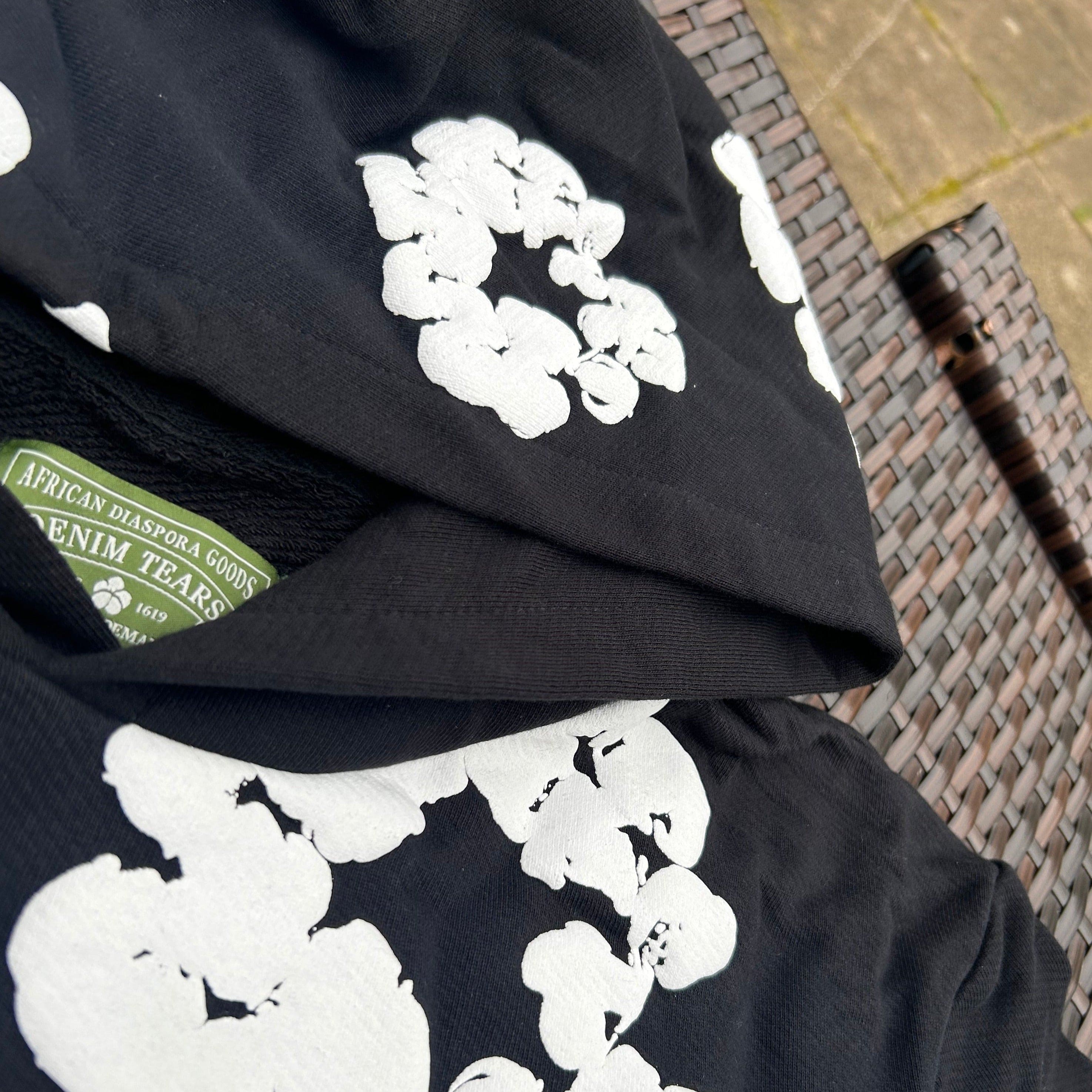 Denim Tears Black The Cotton Wreath Hoodie