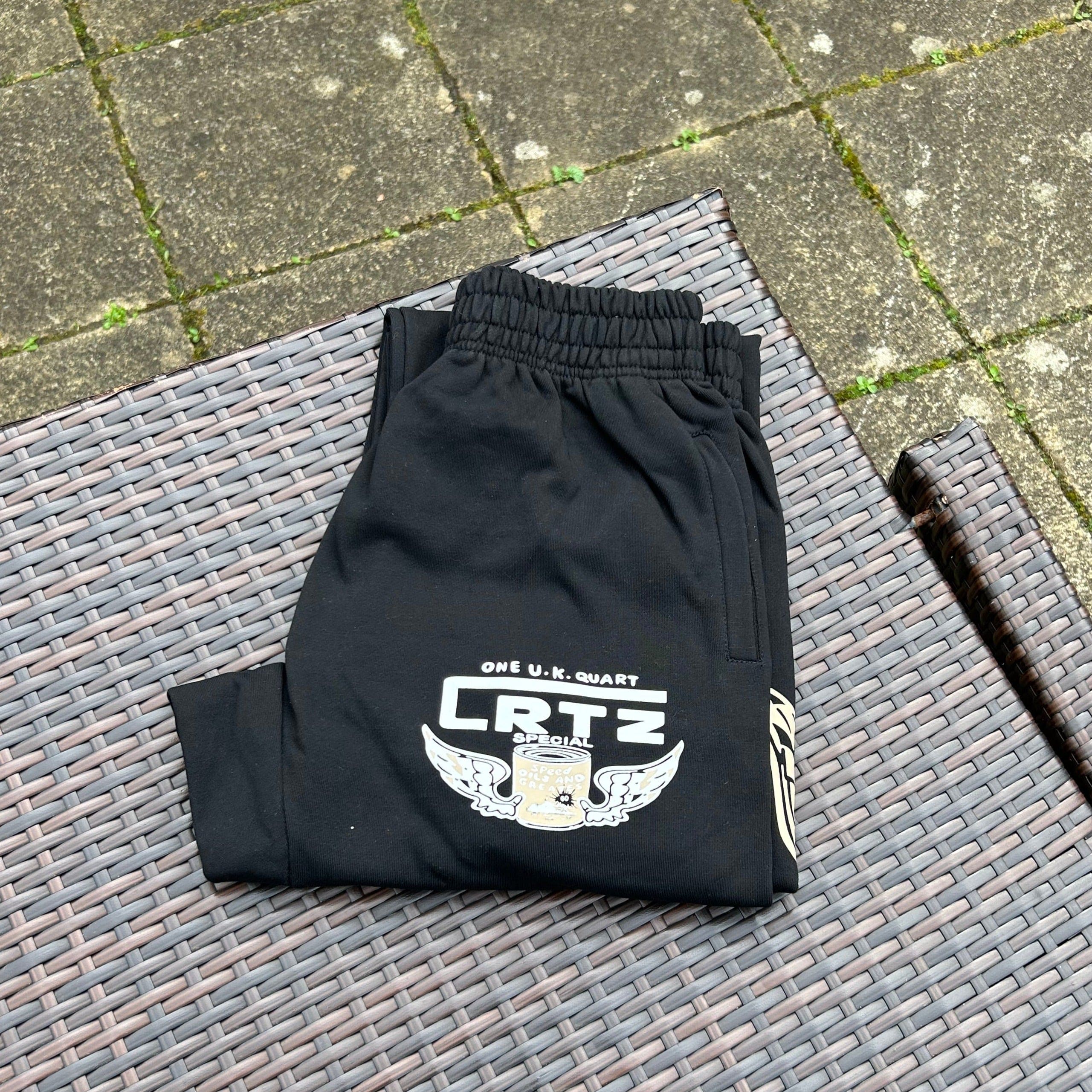 Corteiz "Gasolina" Black Zip-Up Tracksuit