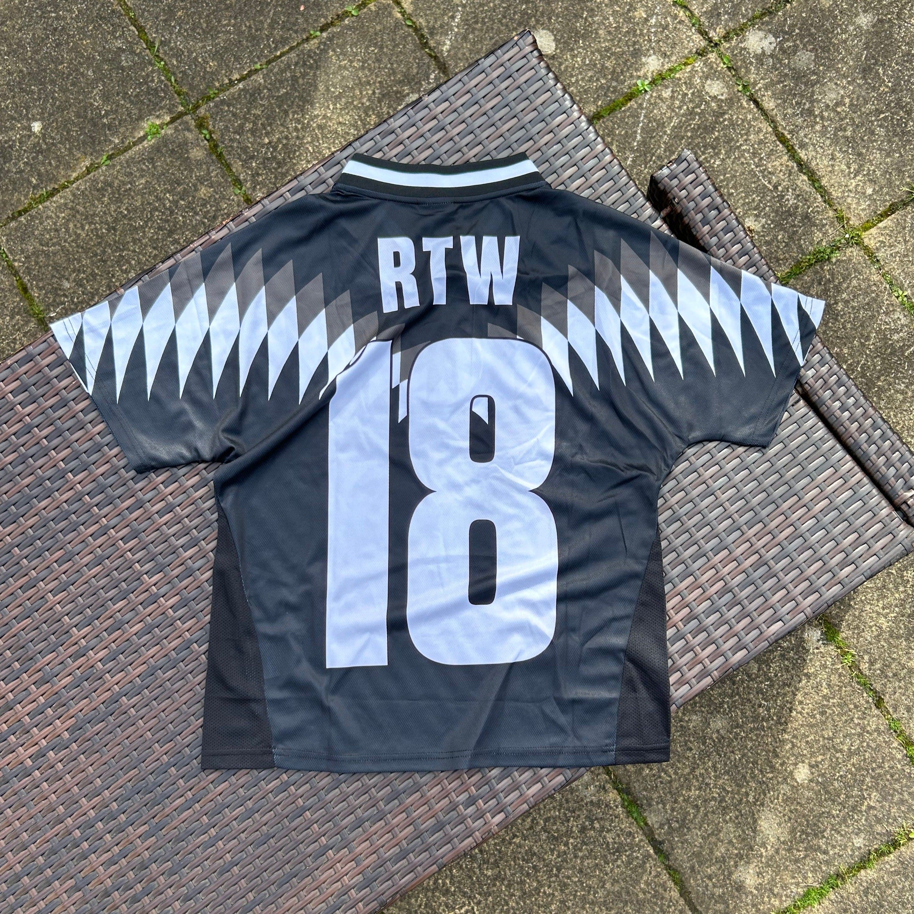 Corteiz Blackout "CRTZ RTW" Football Jersey